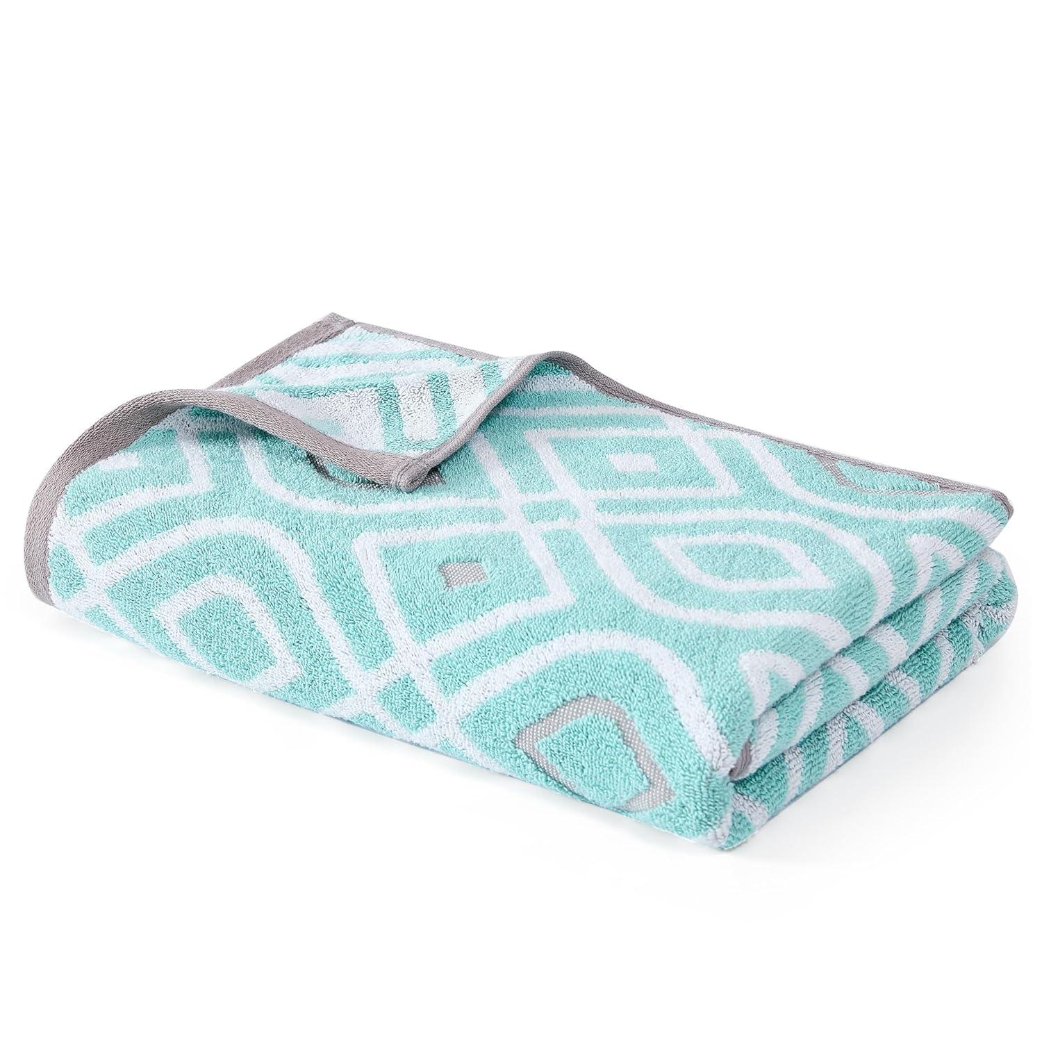 Modern Threads Modern Threads Oxford 6-Piece Yarn Dyed Jacquard & Solid Towel Set – 100% Combed Cotton, Quick Dry & Absorbent Bath, Hand & Washcloths