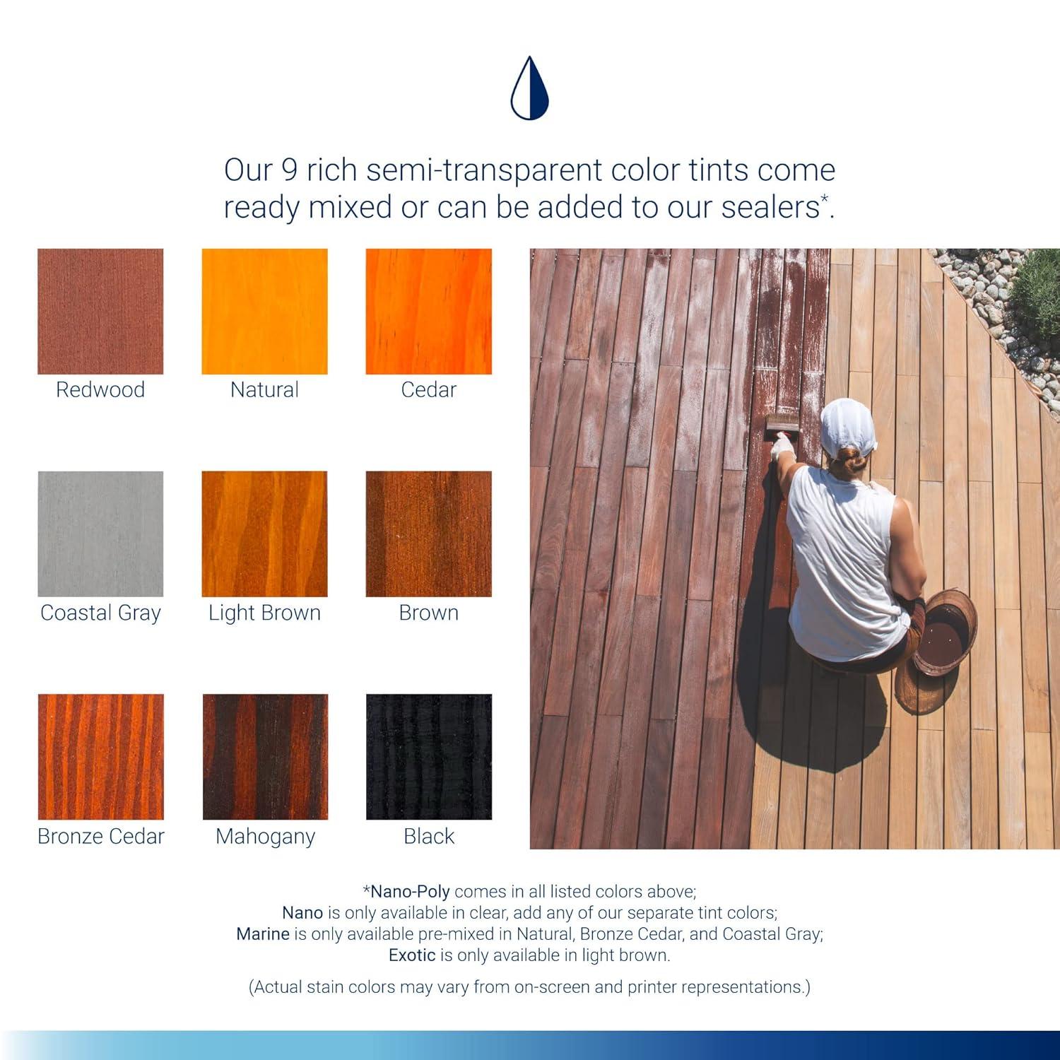 Seal Once MARINE Clear Premium Wood Sealer, 1 Gallon