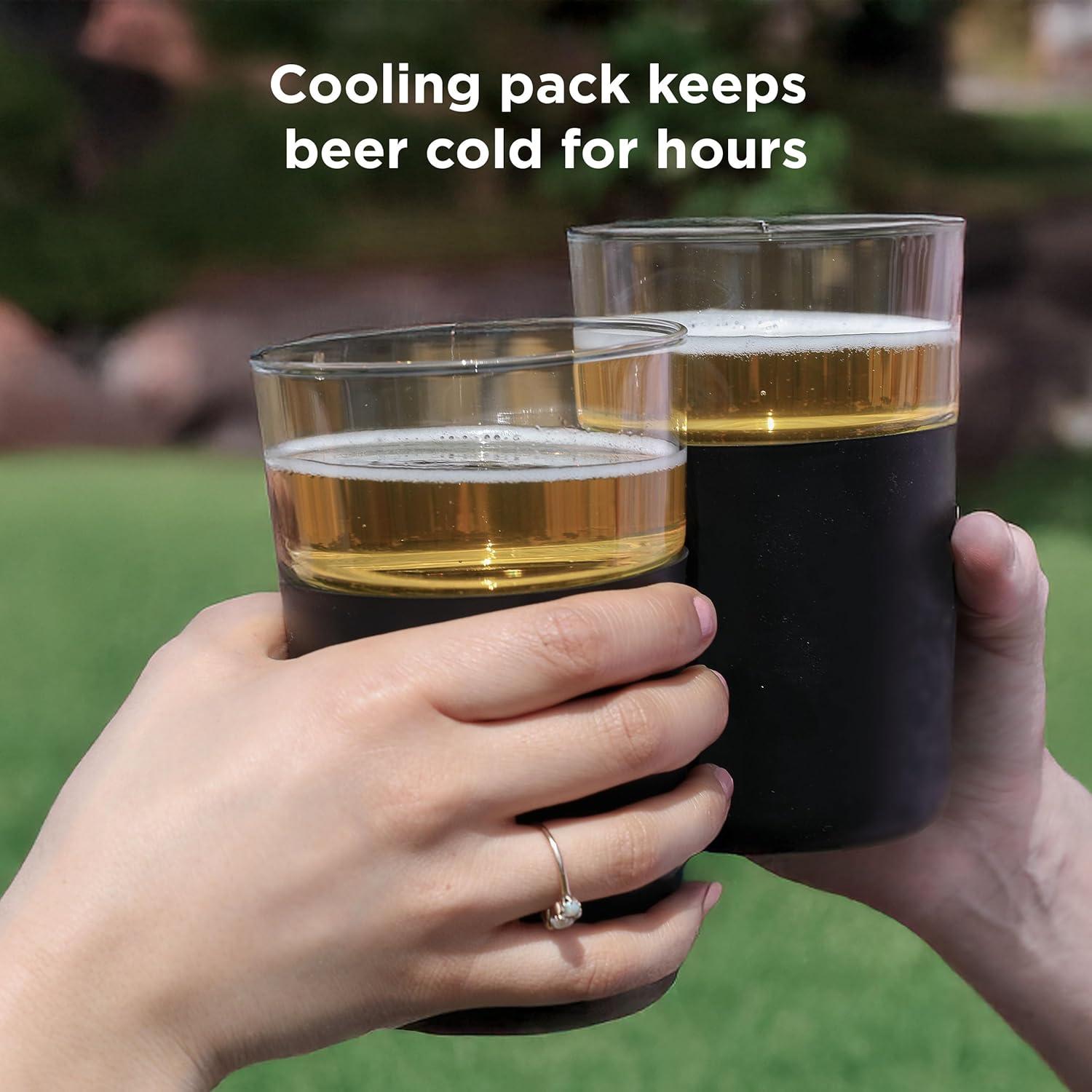 Rabbit Freezable 12 oz. Beer Glasses (Set of 2)