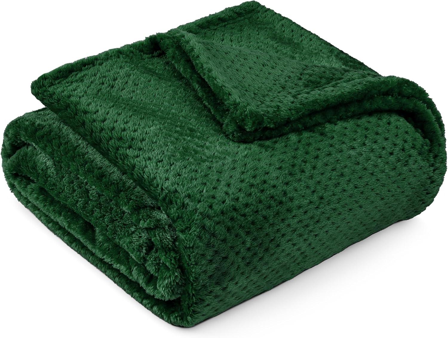 PAVILIA Soft Waffle Blanket Throw for Sofa Bed, Lightweight Plush Warm Blanket for Couch