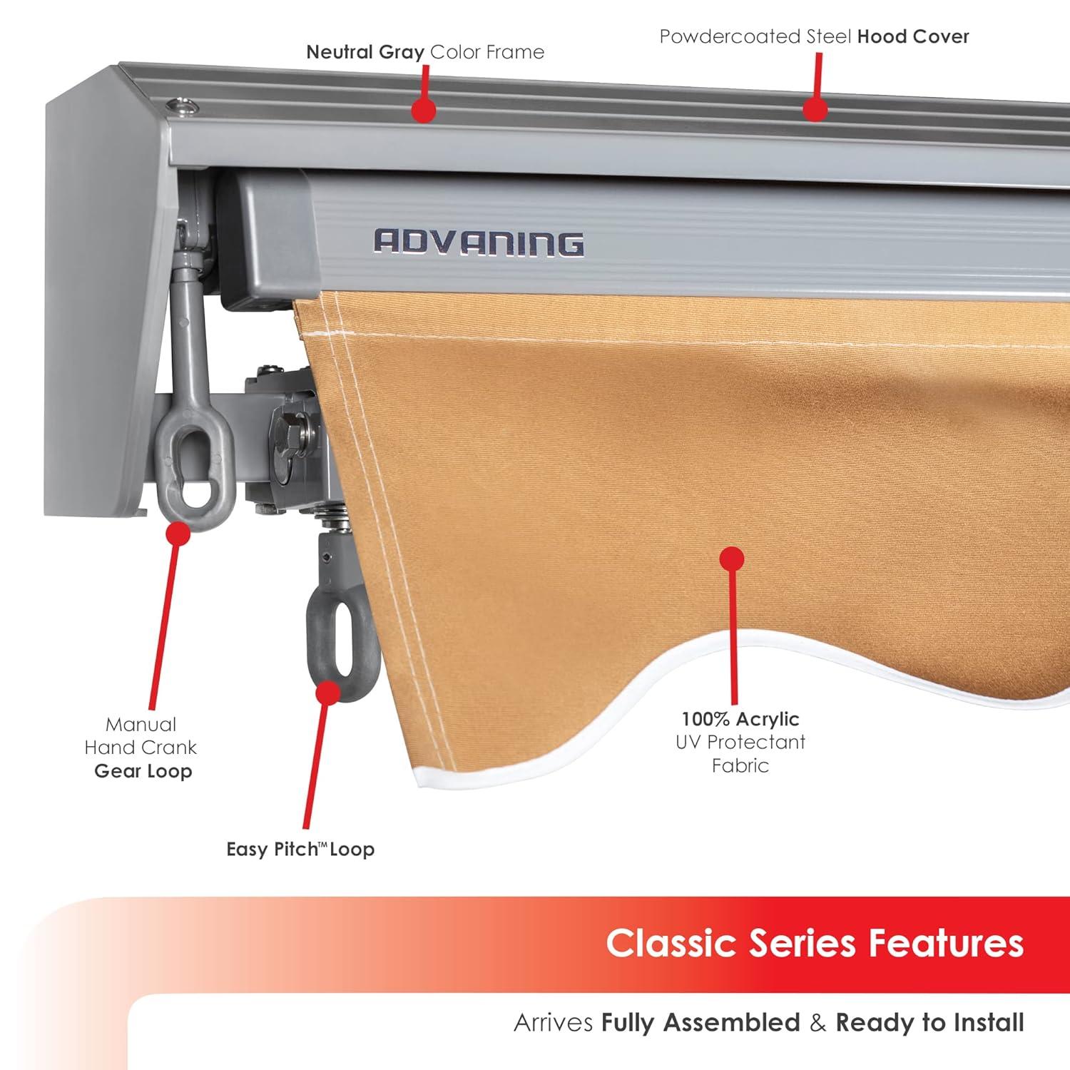 Classic Manual Retractable Patio Awning