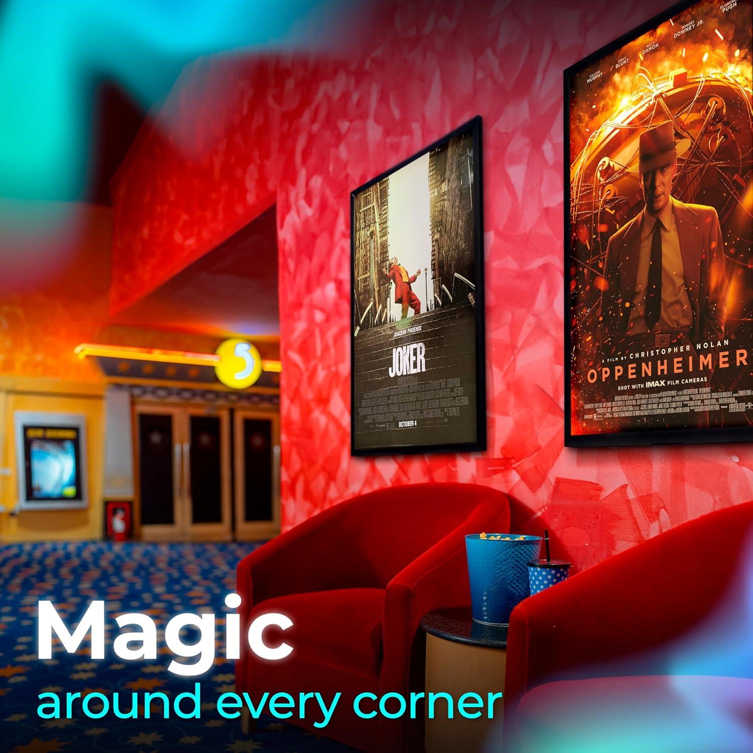 NexaFrame LED Poster Frame - 16x24 Light Box for Movie Posters - Dimmer Switch