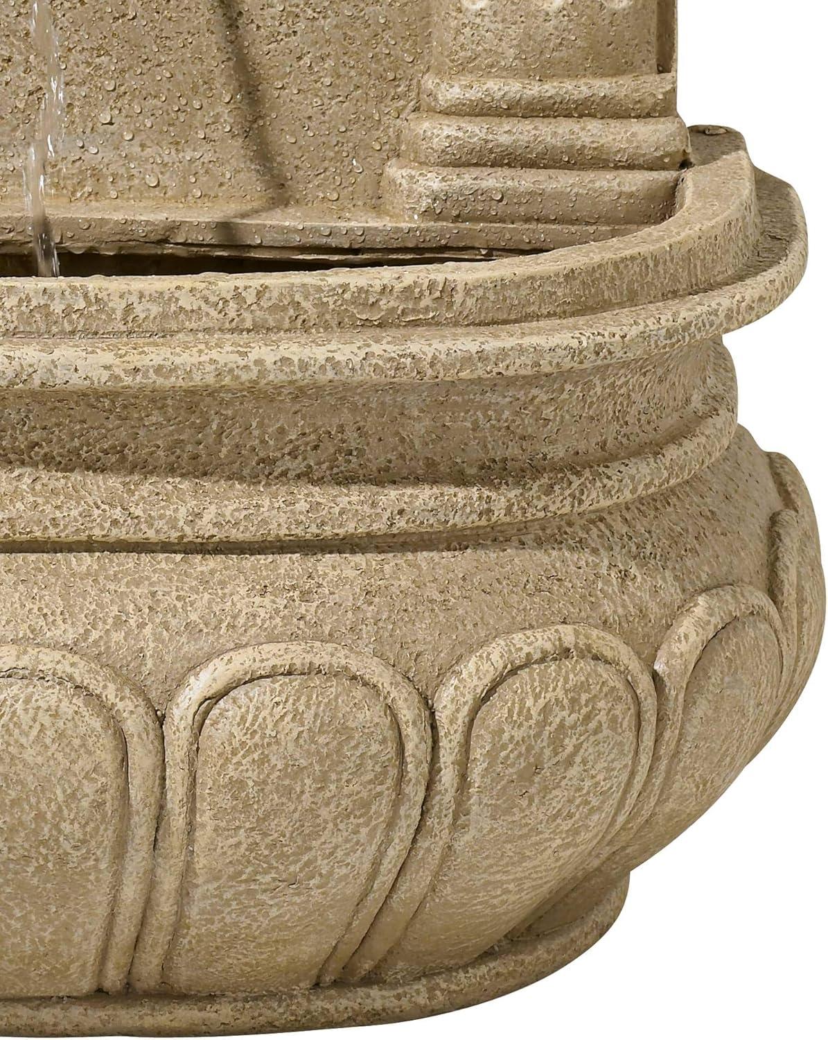 John Timberland Lion Face Rustic Outdoor Wall Water Fountain 31" Regal for Yard Garden Patio Home Deck Porch House Exterior Balcony Roof Relaxation