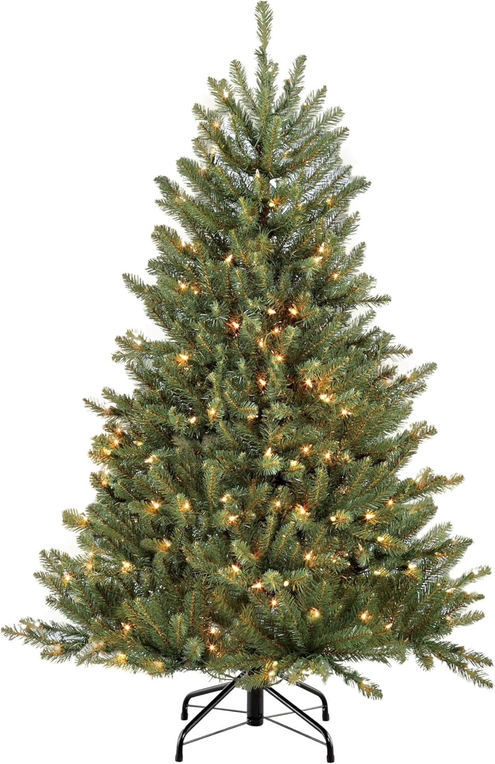 Puleo International 4.5 ft.Pre-Lit Fraser Fir Artificial Christmas Tree with 250 Clear UL listed Lights