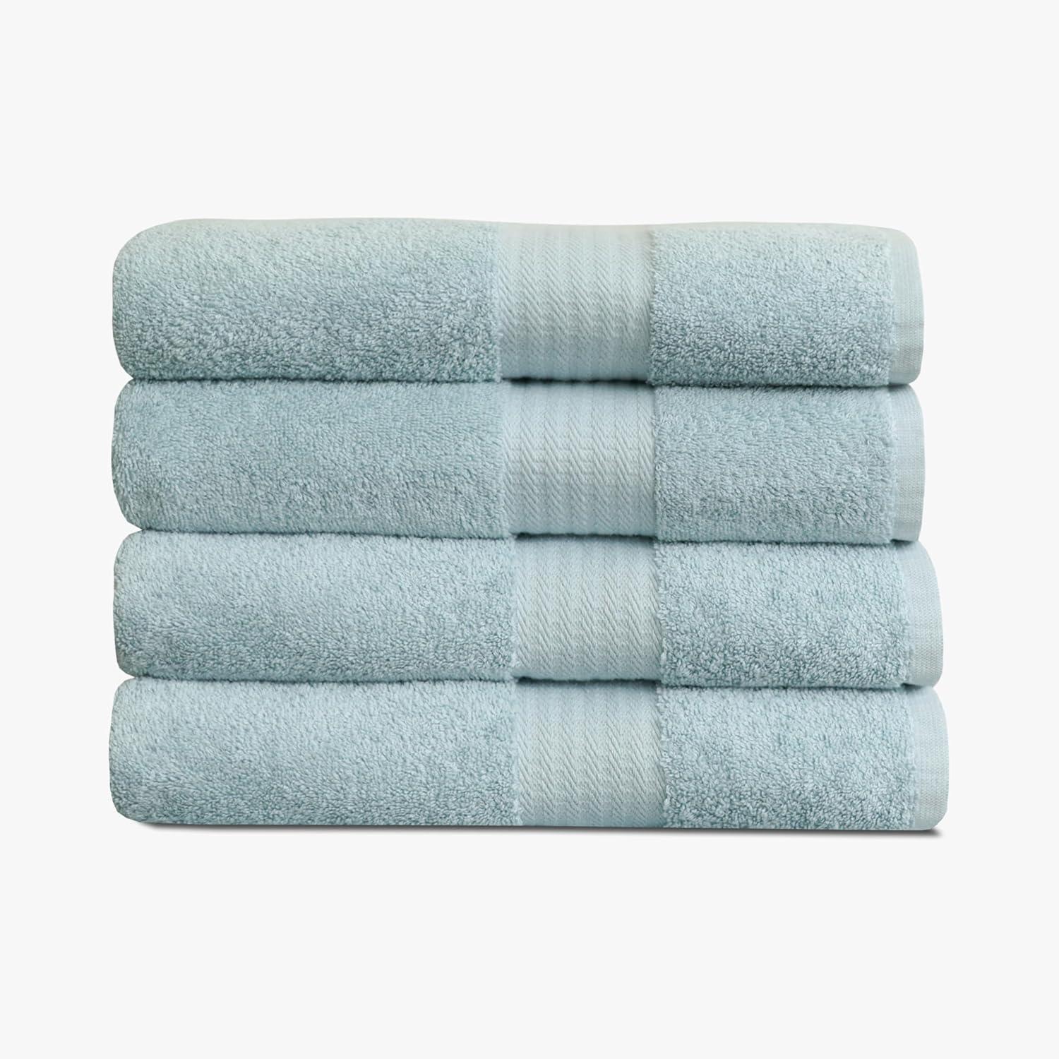 True Classics 4-Piece Bath Towel Set, Blue