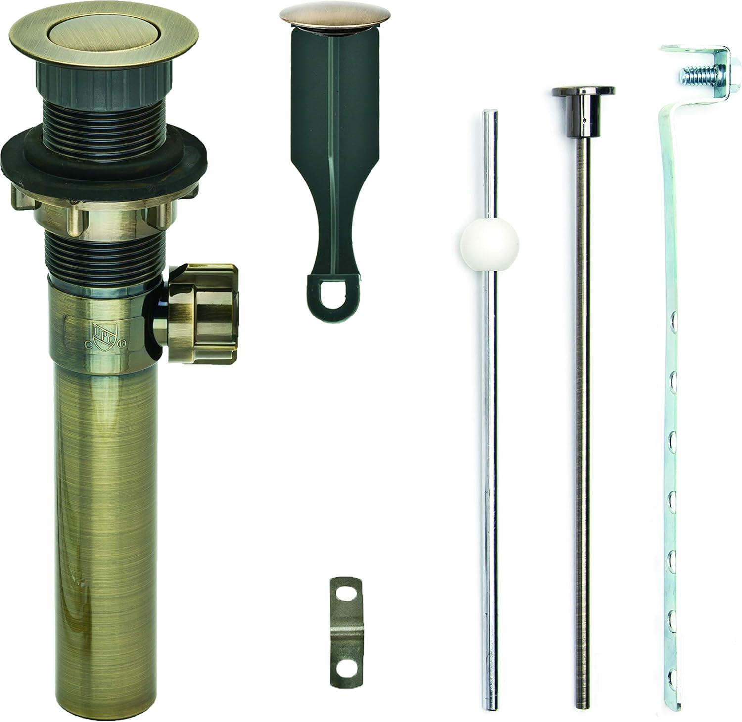 PF WaterWorks Brass Bathroom Sink pop up drain