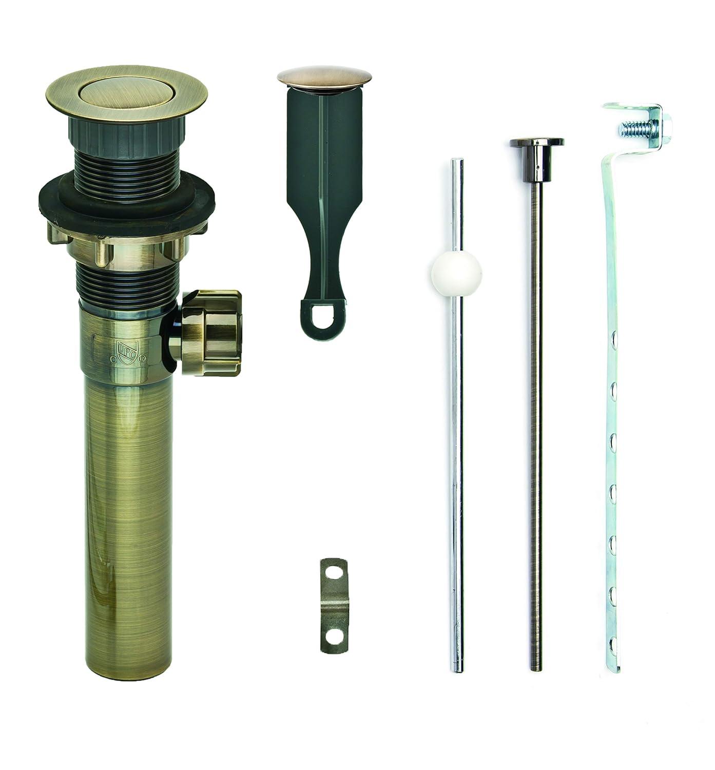 PF WaterWorks Brass Bathroom Sink pop up drain