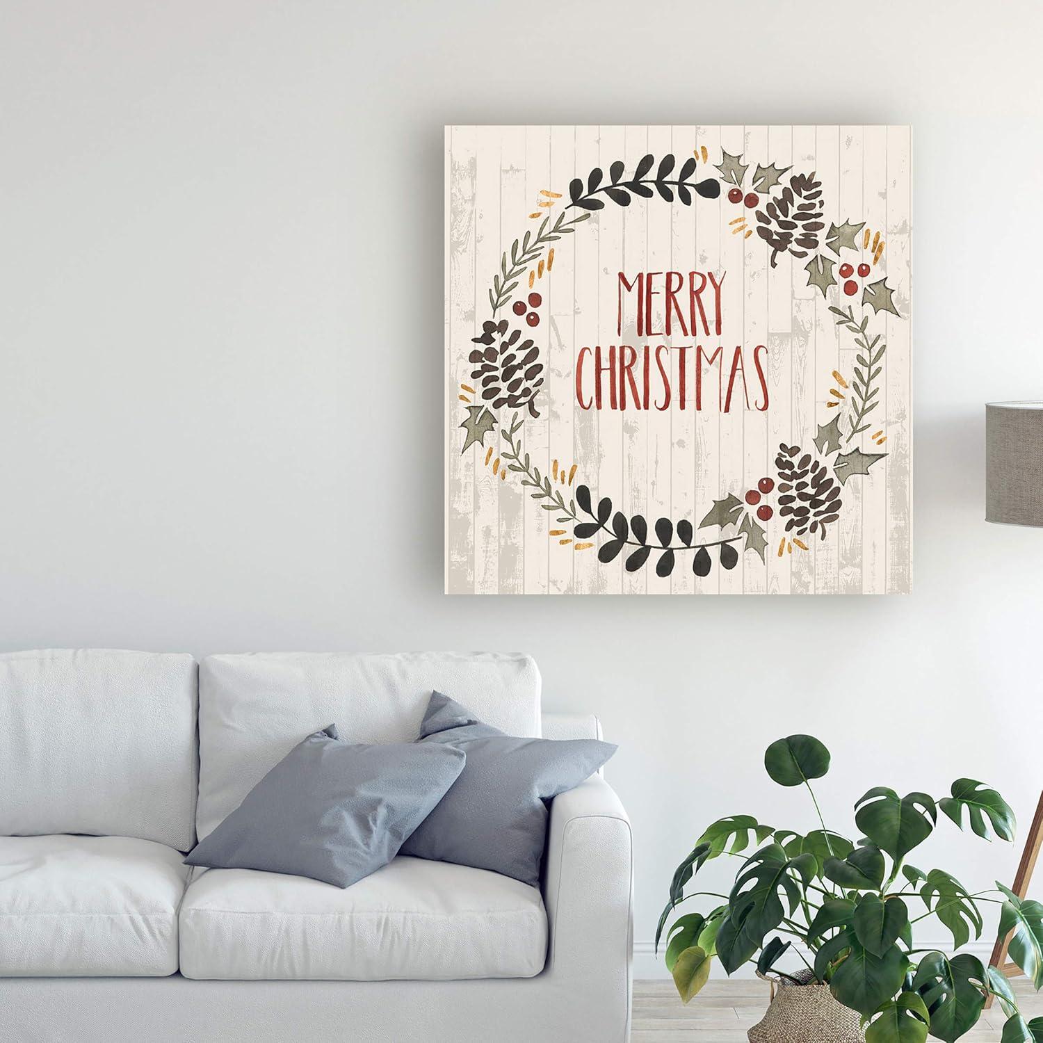 Trademark Fine Art 'Rustic Christmas II' Canvas Art by Grace Popp