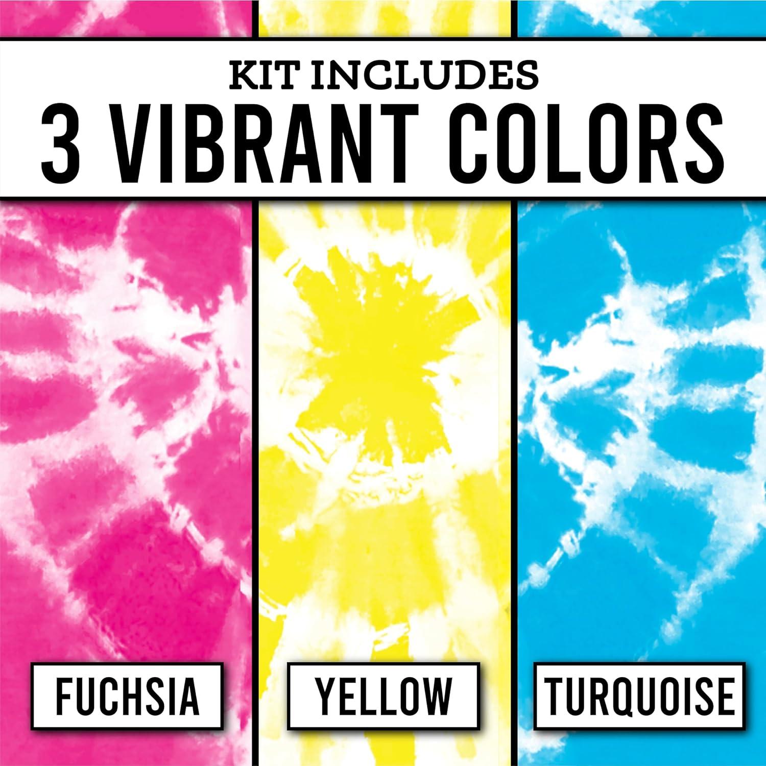 Tulip One-Step Tie-Dye Spin Art Kit, Fashion DIY with Fabric Dye, Fun Activity for All, Vibrant Classic Colors, Kids Age 8+