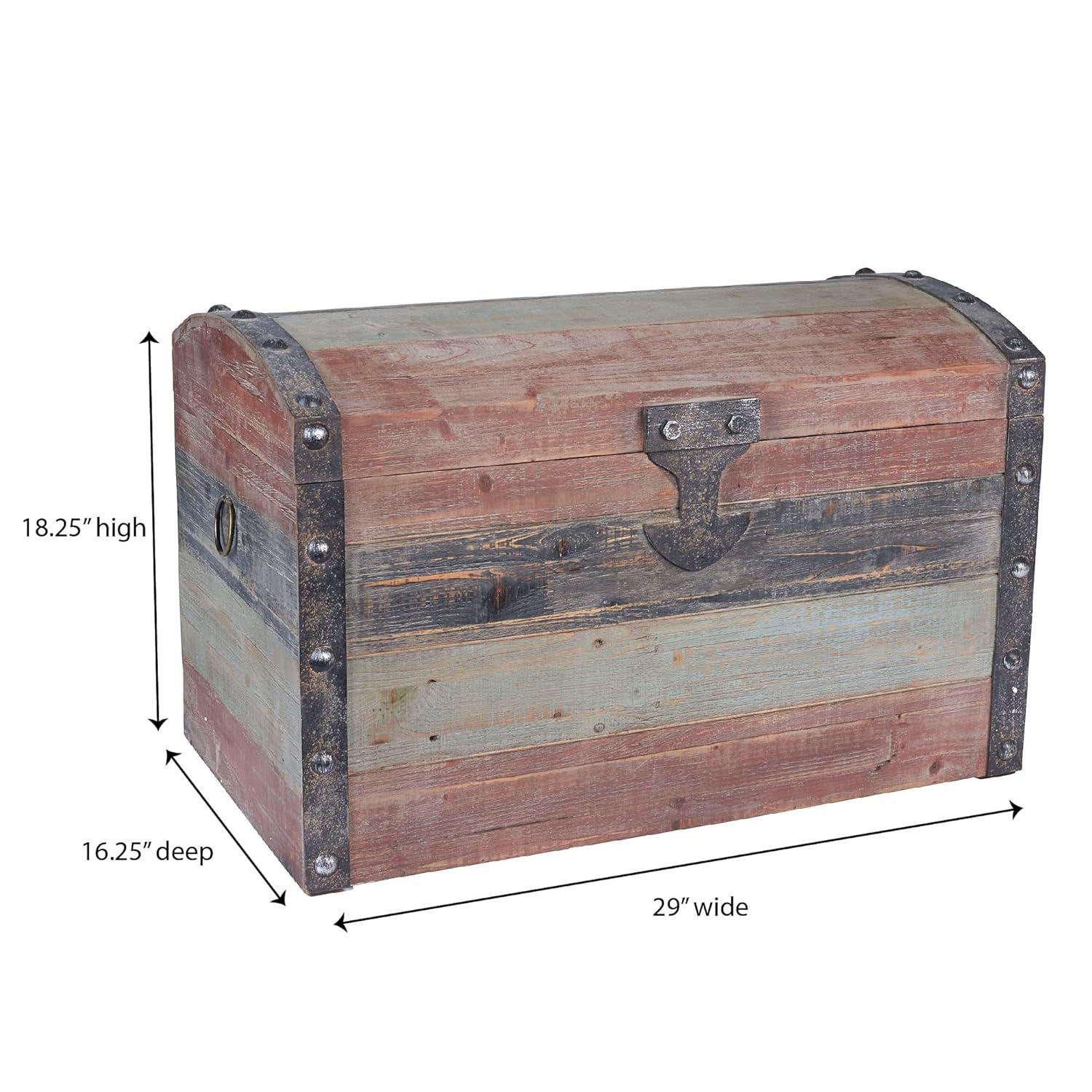 Williston Forge Braydon Manufactured Wood Vintage Trunk