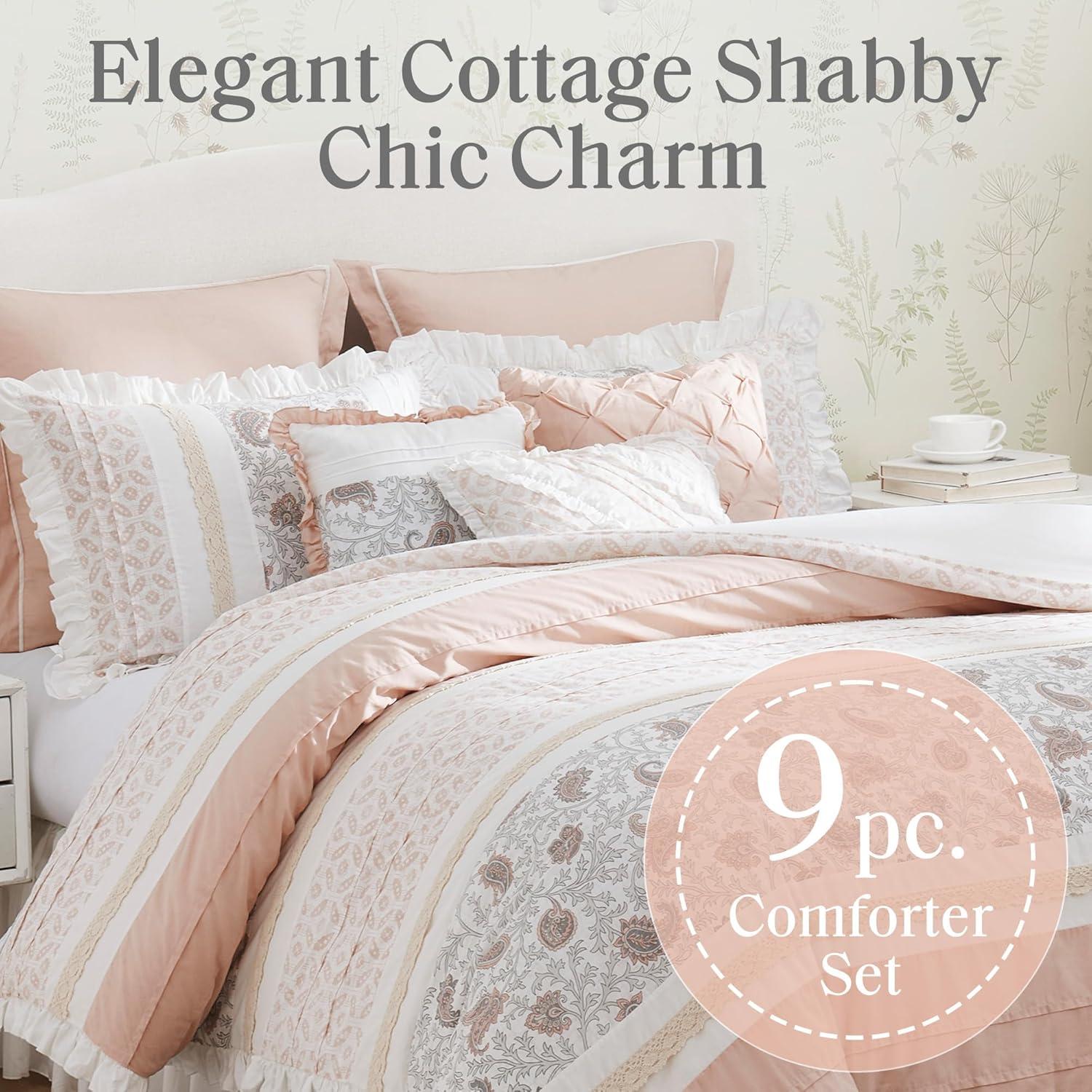 Dawn 9 Piece Cotton Percale Comforter Set