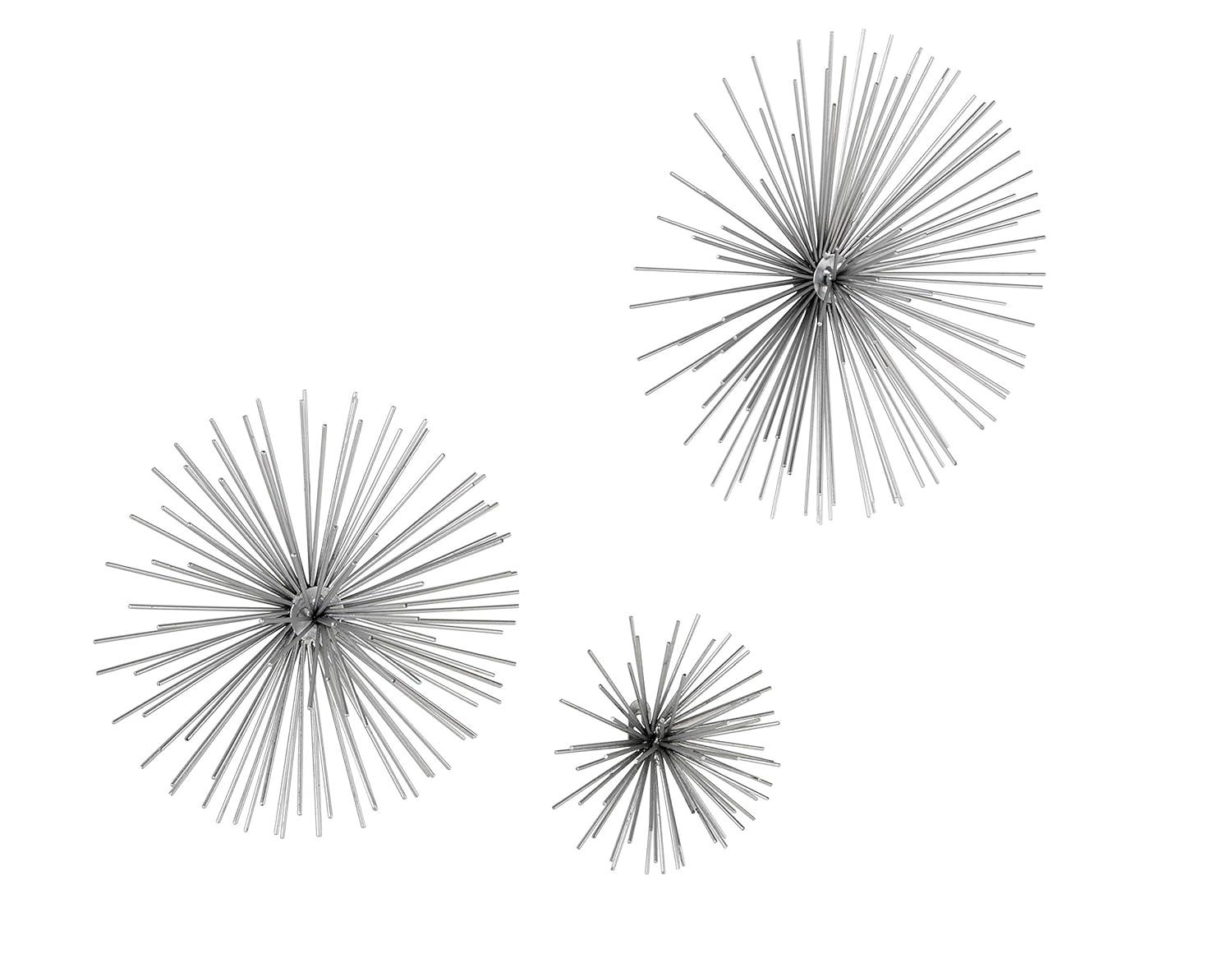 CosmoLiving by Cosmopolitan Metal 3D Long Spike Starburst Home Wall Decor Set