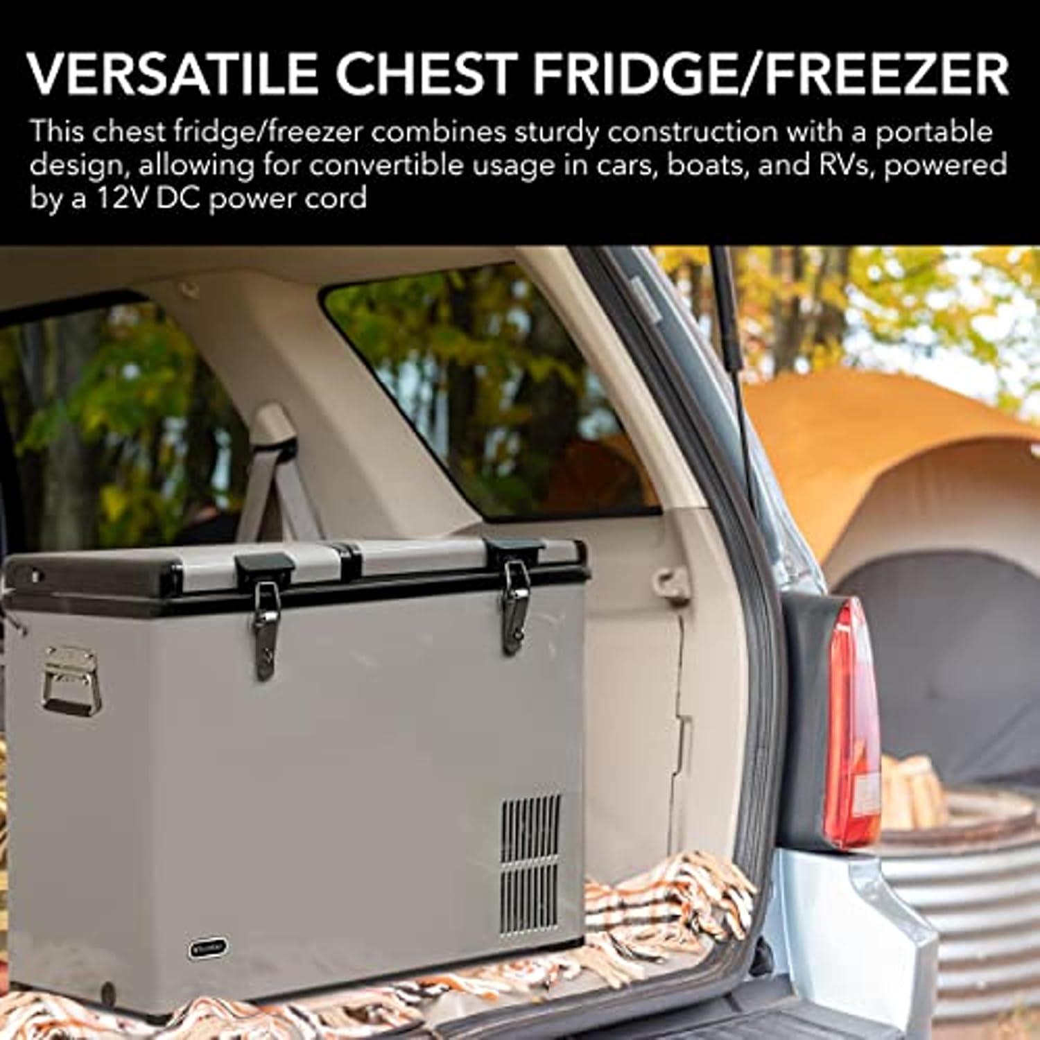 Outdoor Living Whynter 62 Quart Dual Zone Portable Freezer/Refrigerator with 12v DC Option