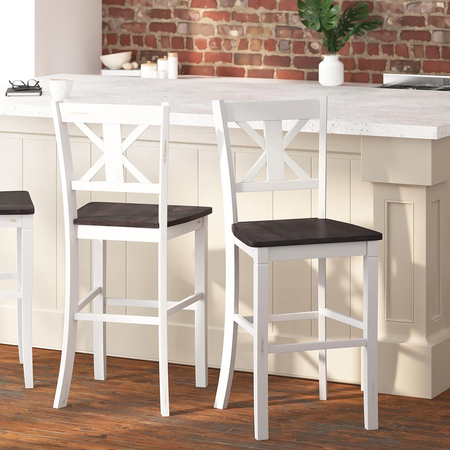 Bakersville Solid Wood Counter Stool (Set of 2)