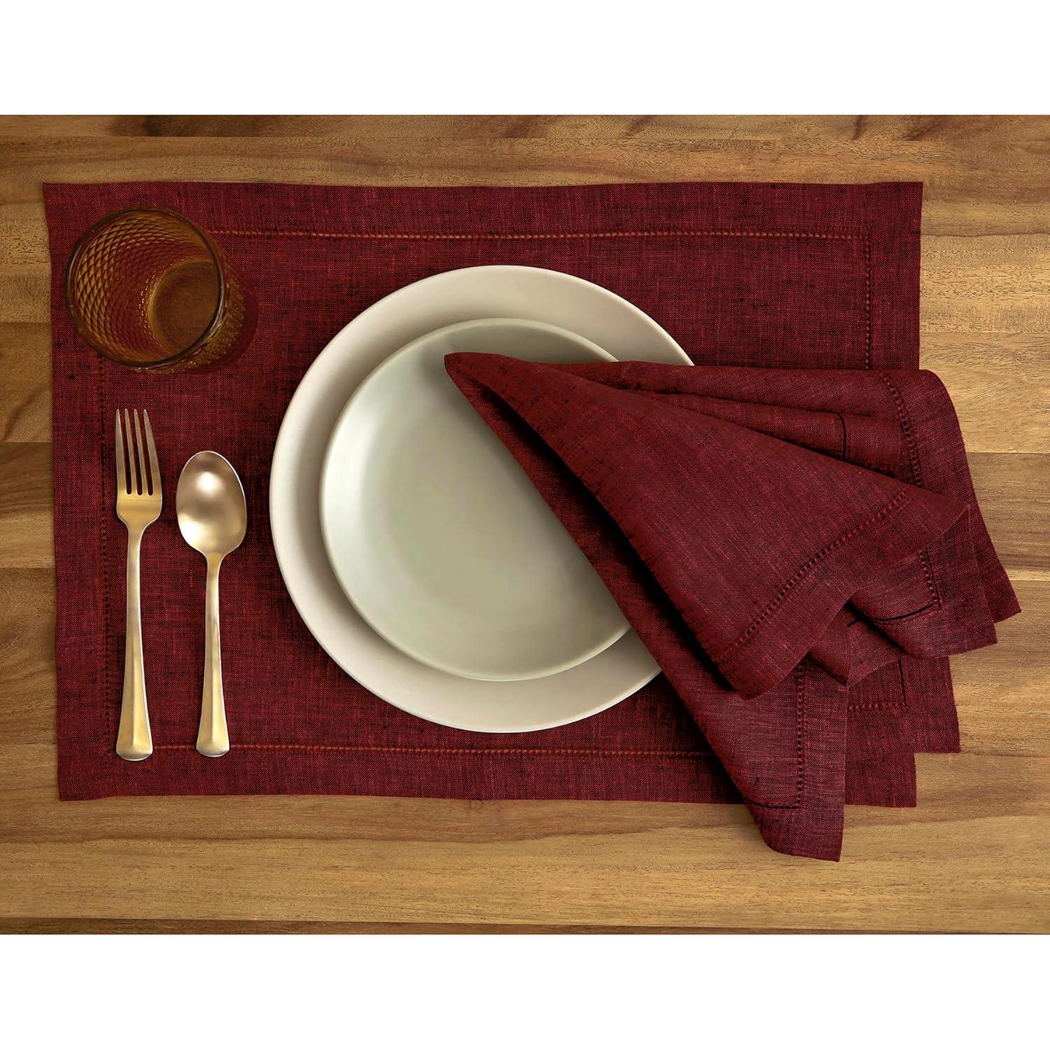 Solino Home Milan - 100% Pure Linen Placemats (Set of 4)