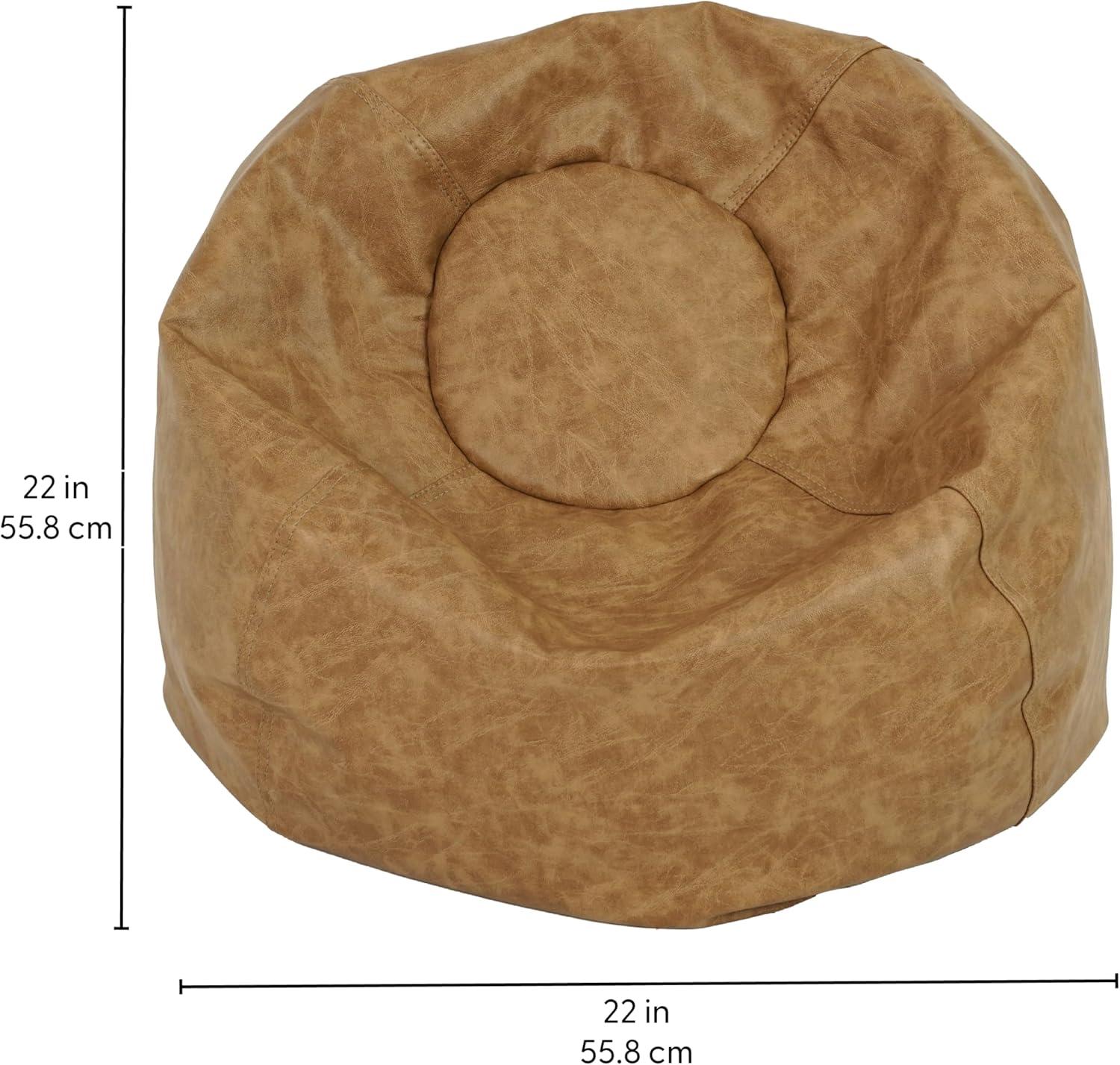 Factory Direct Partners Standard Faux Leather Classic Bean Bag