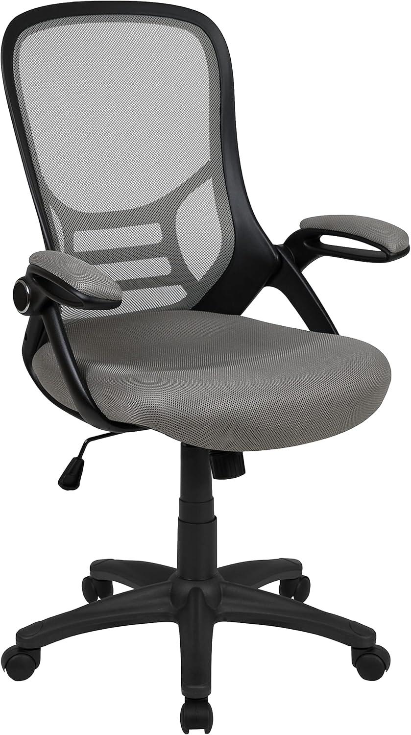 Flash Furniture High Back Mesh Ergonomic Swivel Office Chair with Flip-up Arms