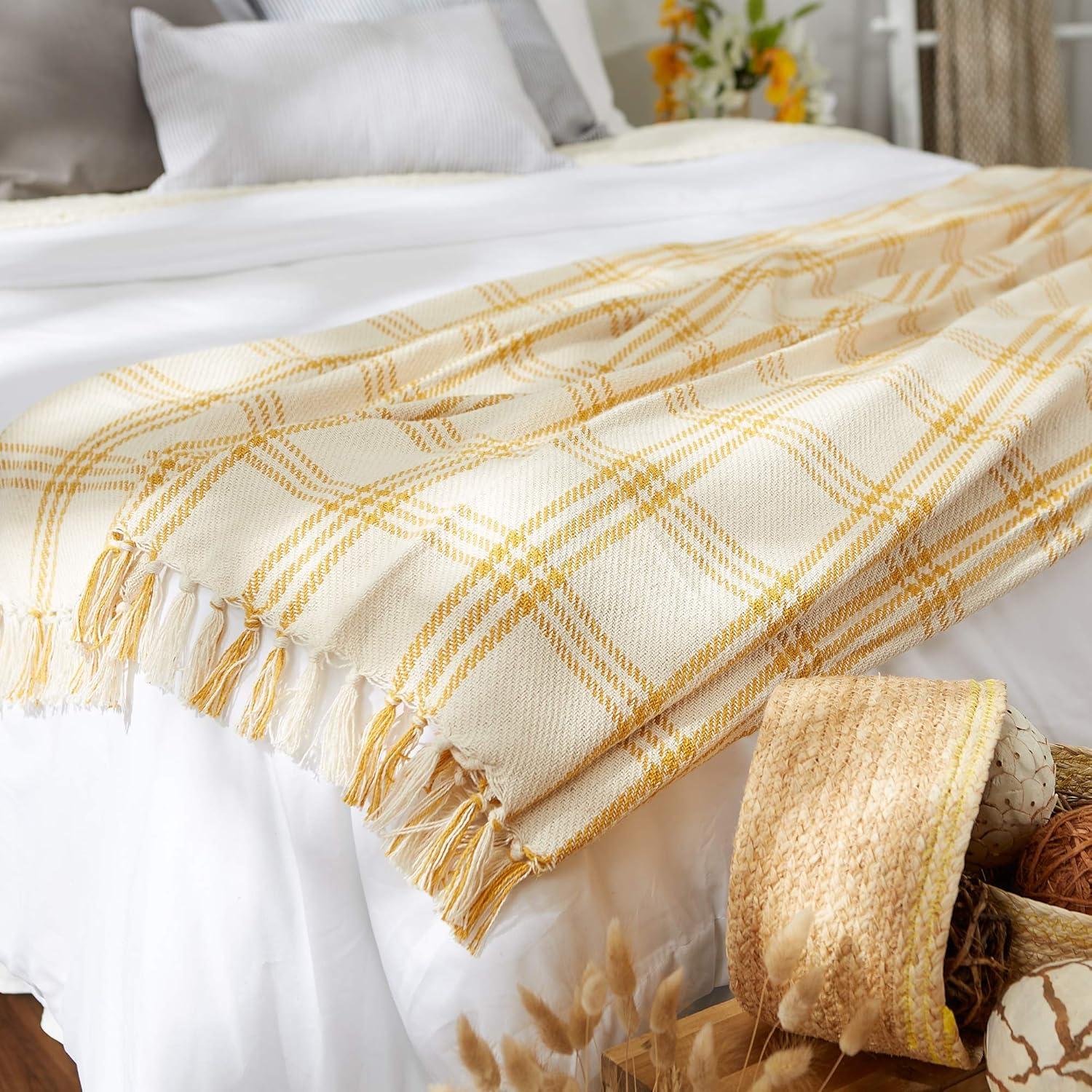 Design Imports Hand Woven Throw Blanket