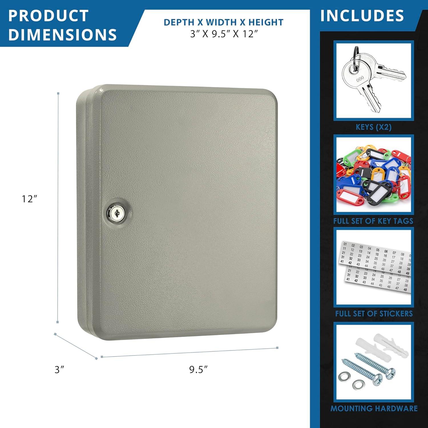 Barska 105 KEYS LOCK BOX GREY