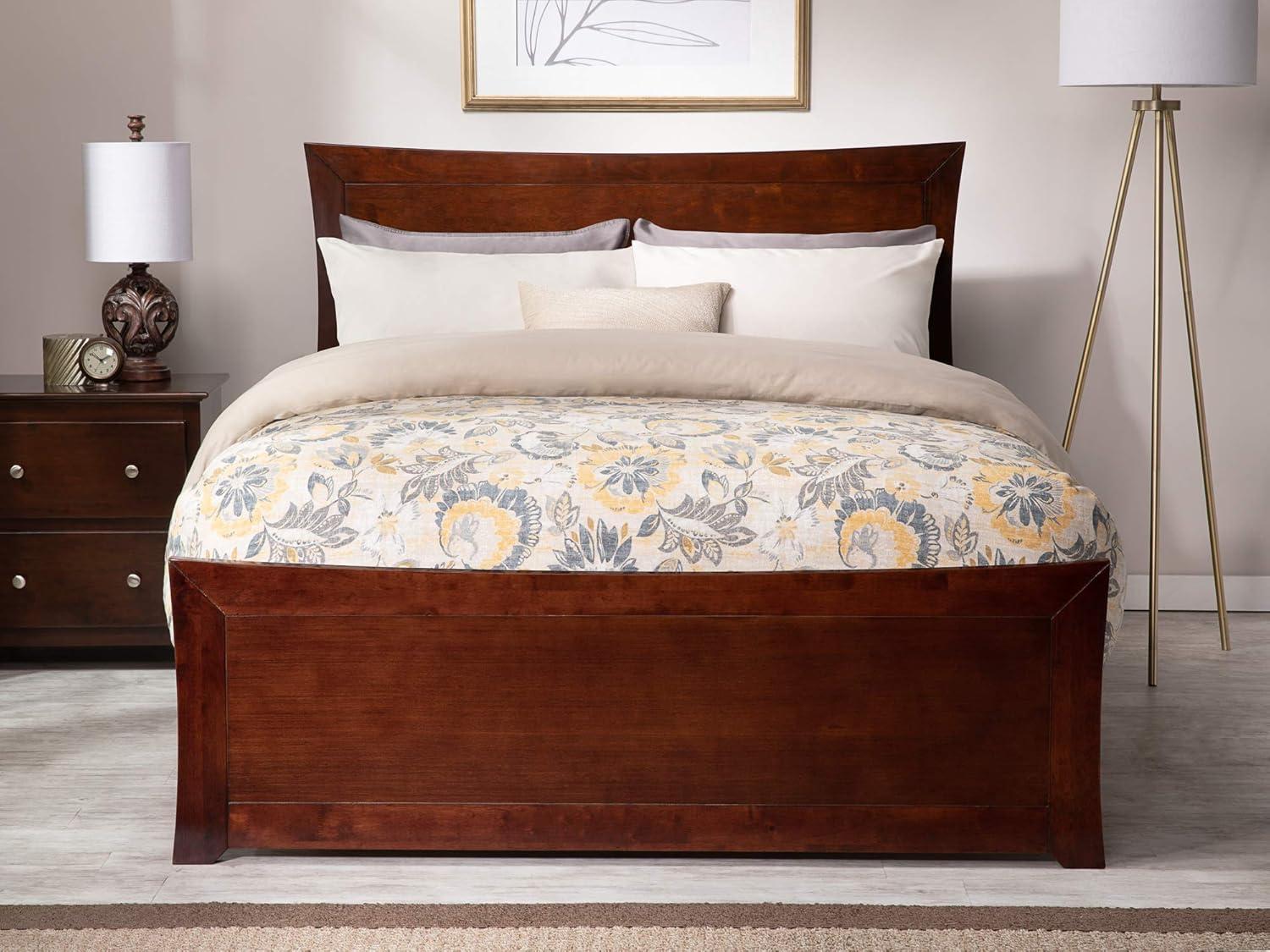 AFI Furnishings Metro Low Profile Solid Wood Platform Bed with Matching Footboard