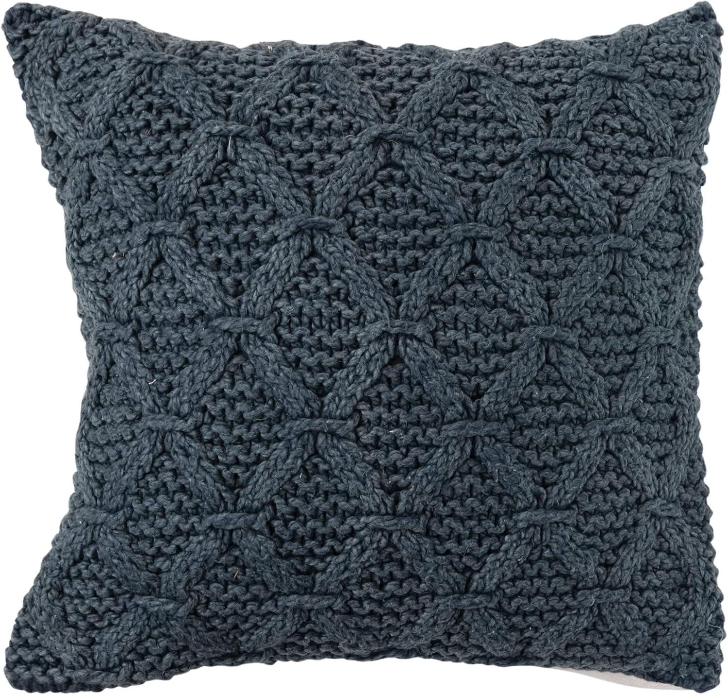 Embroidered Cotton Throw Pillow