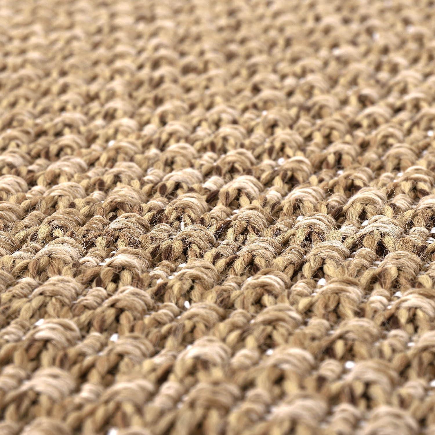 4'x6' Pata Hand Woven Chunky Jute Area Rug, Natural - JONATHAN Y