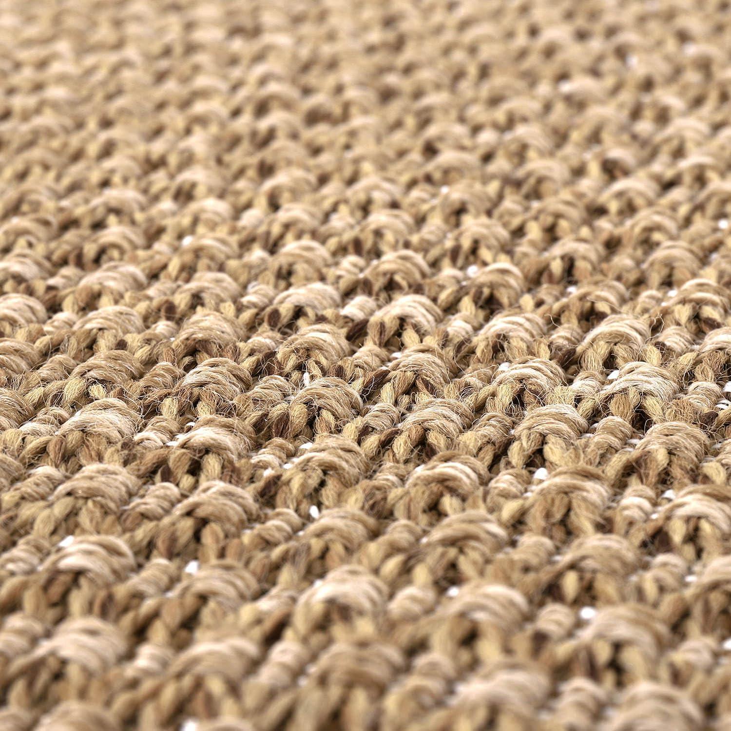 4'x6' Pata Hand Woven Chunky Jute Area Rug, Natural - JONATHAN Y