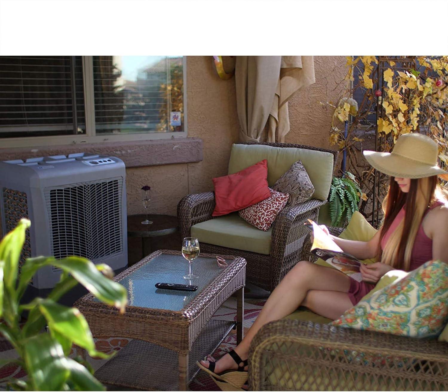 Hessaire Portable 950 Sq. Ft. Evaporative Cooler Humidifier for Outdoor Use Only