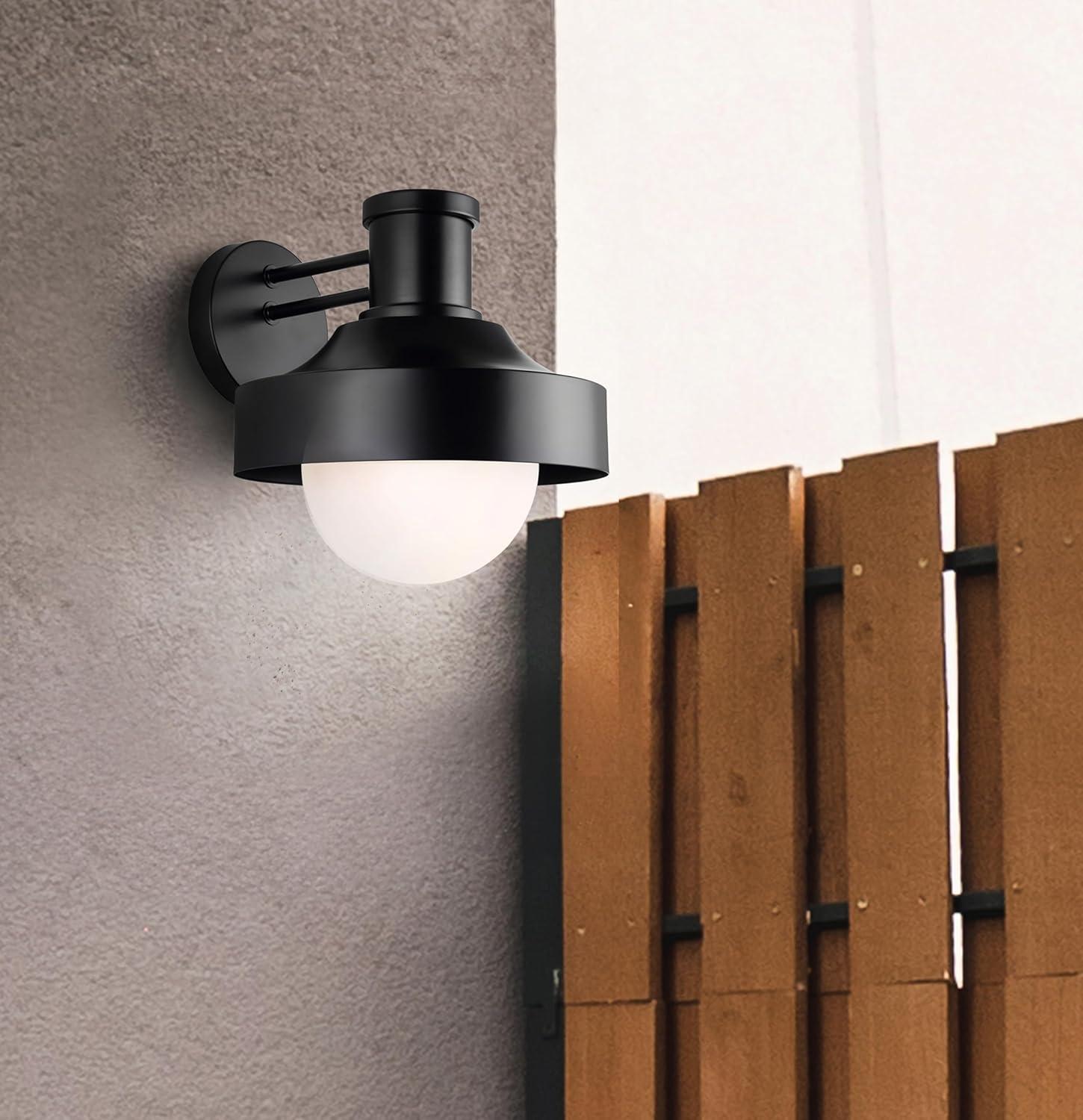 BAYLOR 1 Light Outdoor Lantern, Black Finish