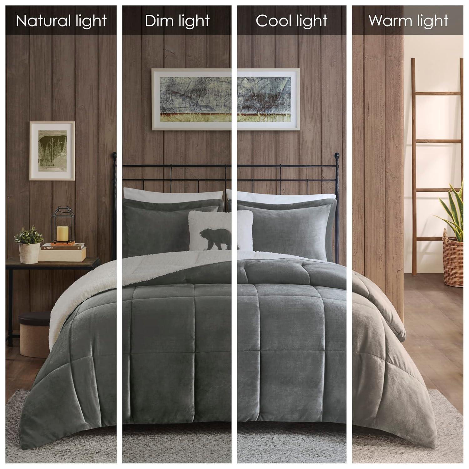 Woolrich Woolrich Alton Plush to Sherpa Down Alternative Comforter Set