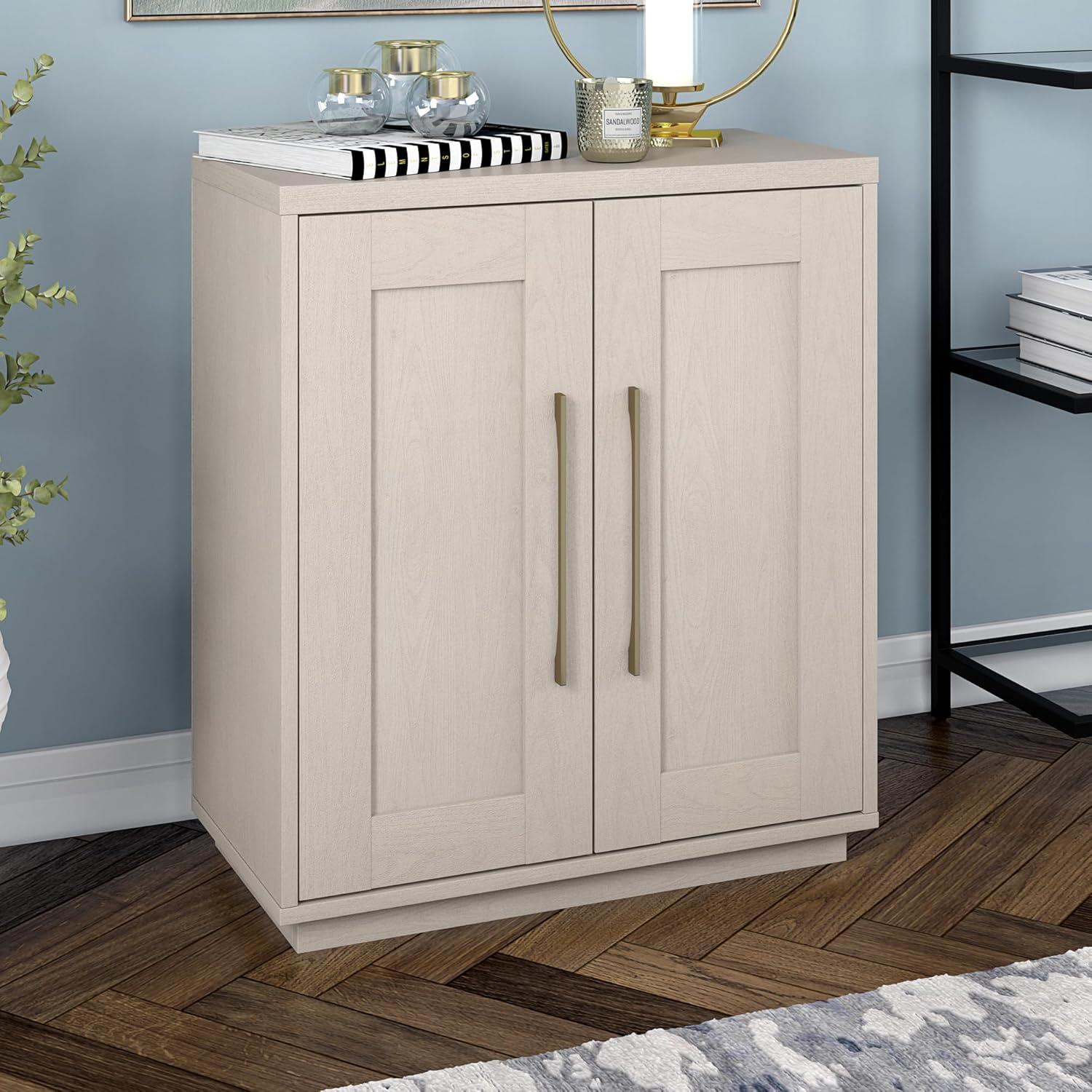 Alder White Adjustable Shelving Office Cabinet