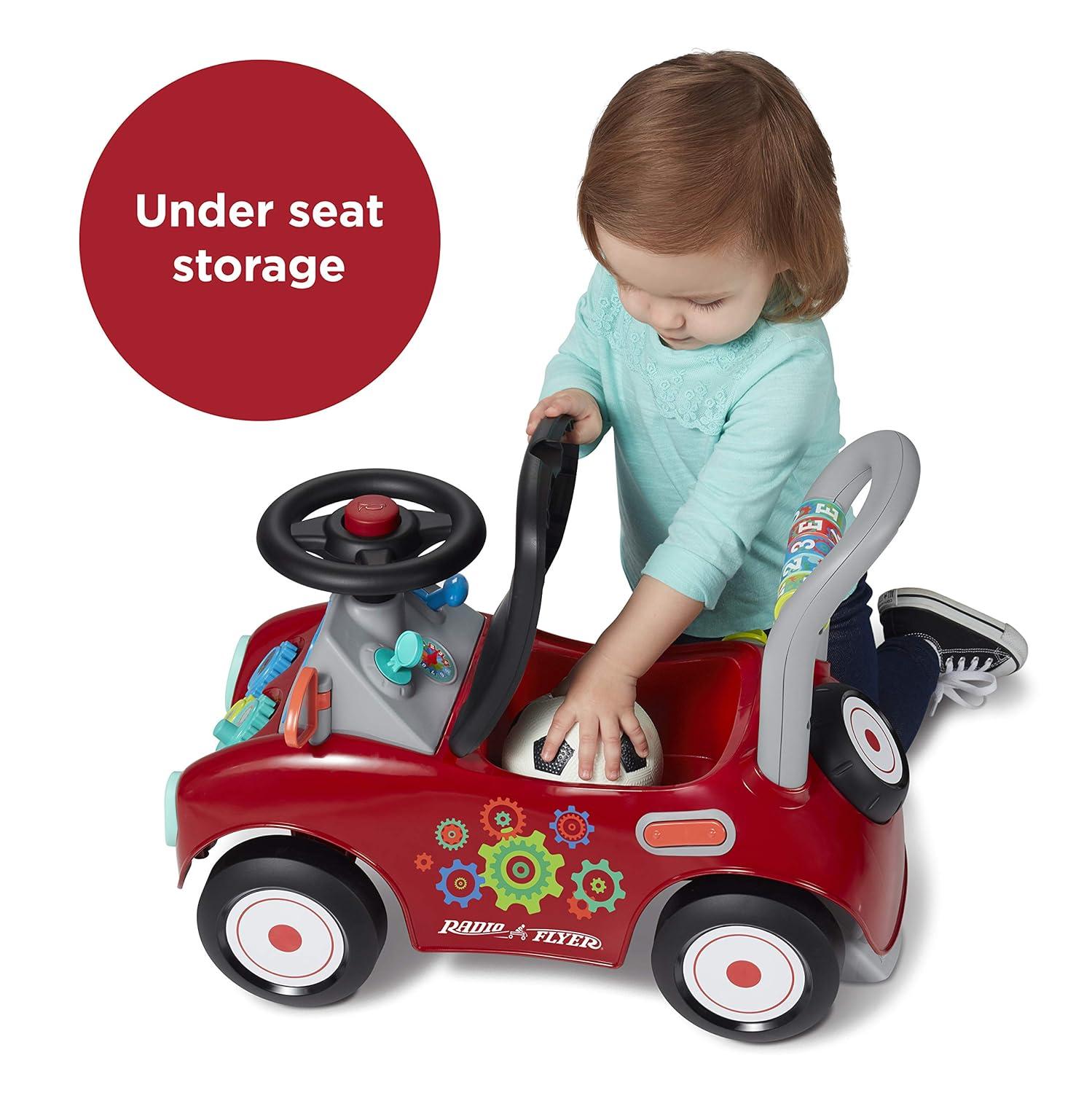 Radio Flyer Busy Buggy Ride-On: Educational Toy for Memory & Motor Skills