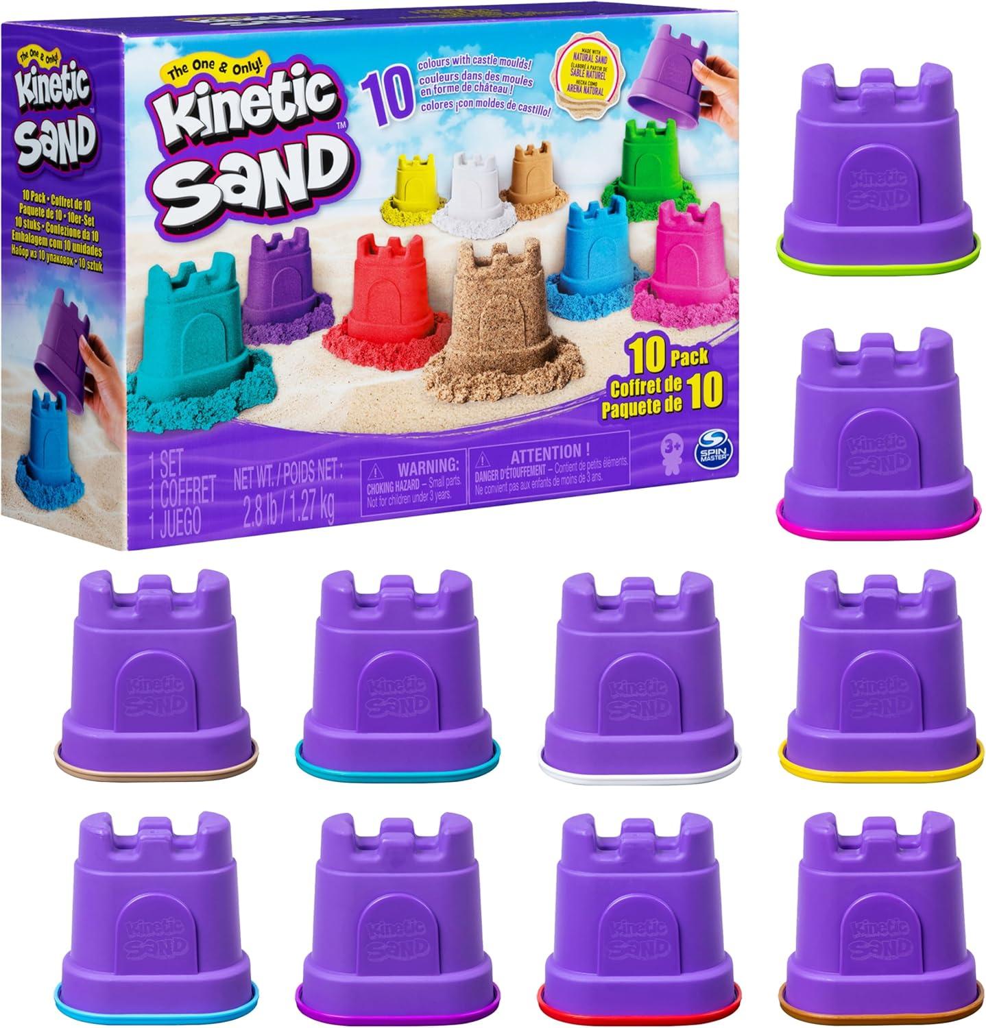 Kinetic Sand Castle Container Sand Art 10pk