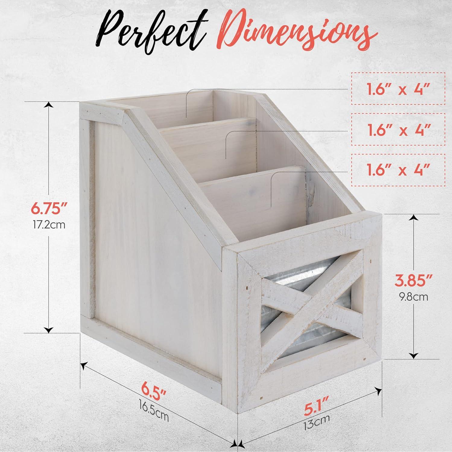 Autumn Alley Rustic Remote Control Holder Organizer