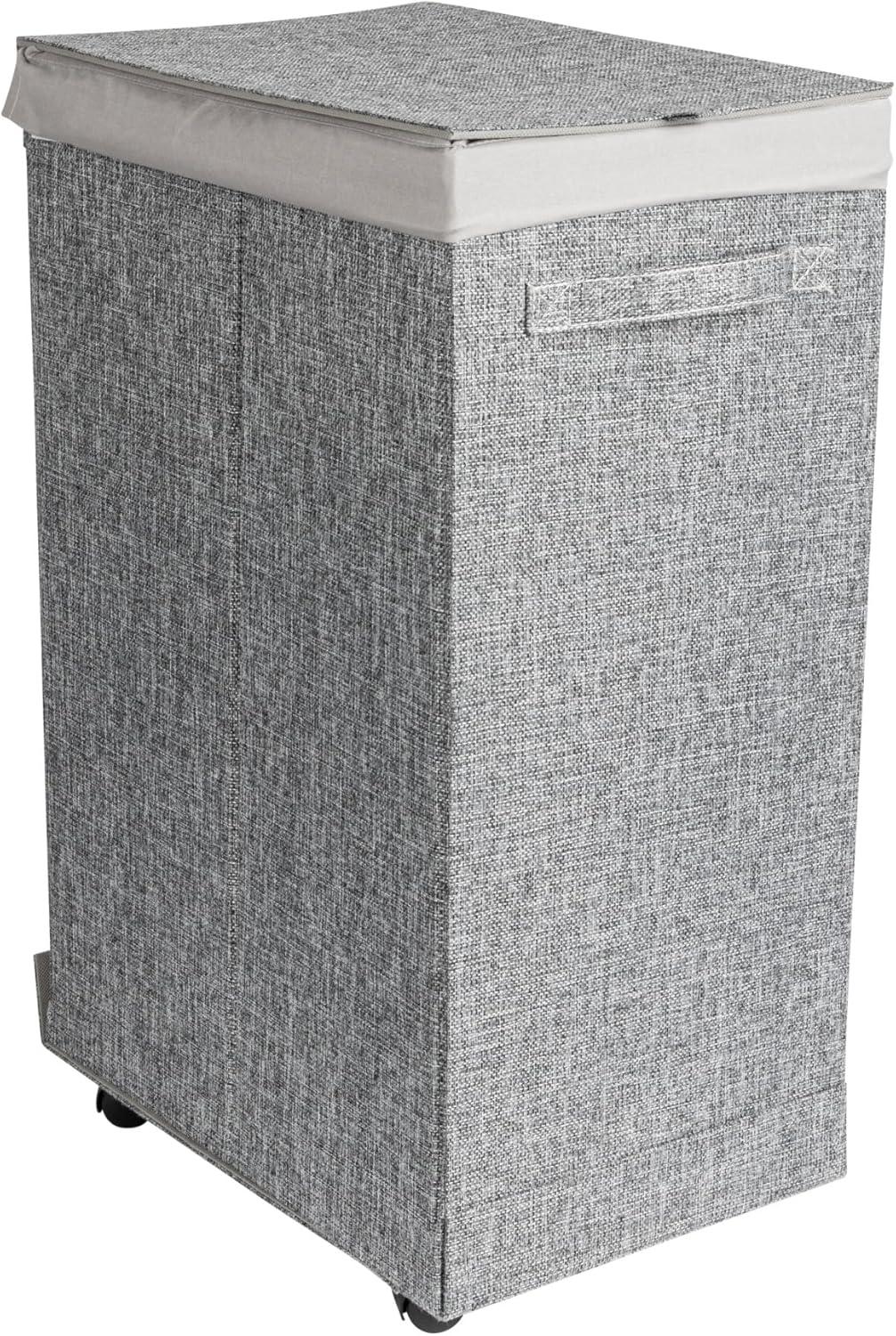 Household Essentials Rolling Laundry Hamper with Handles