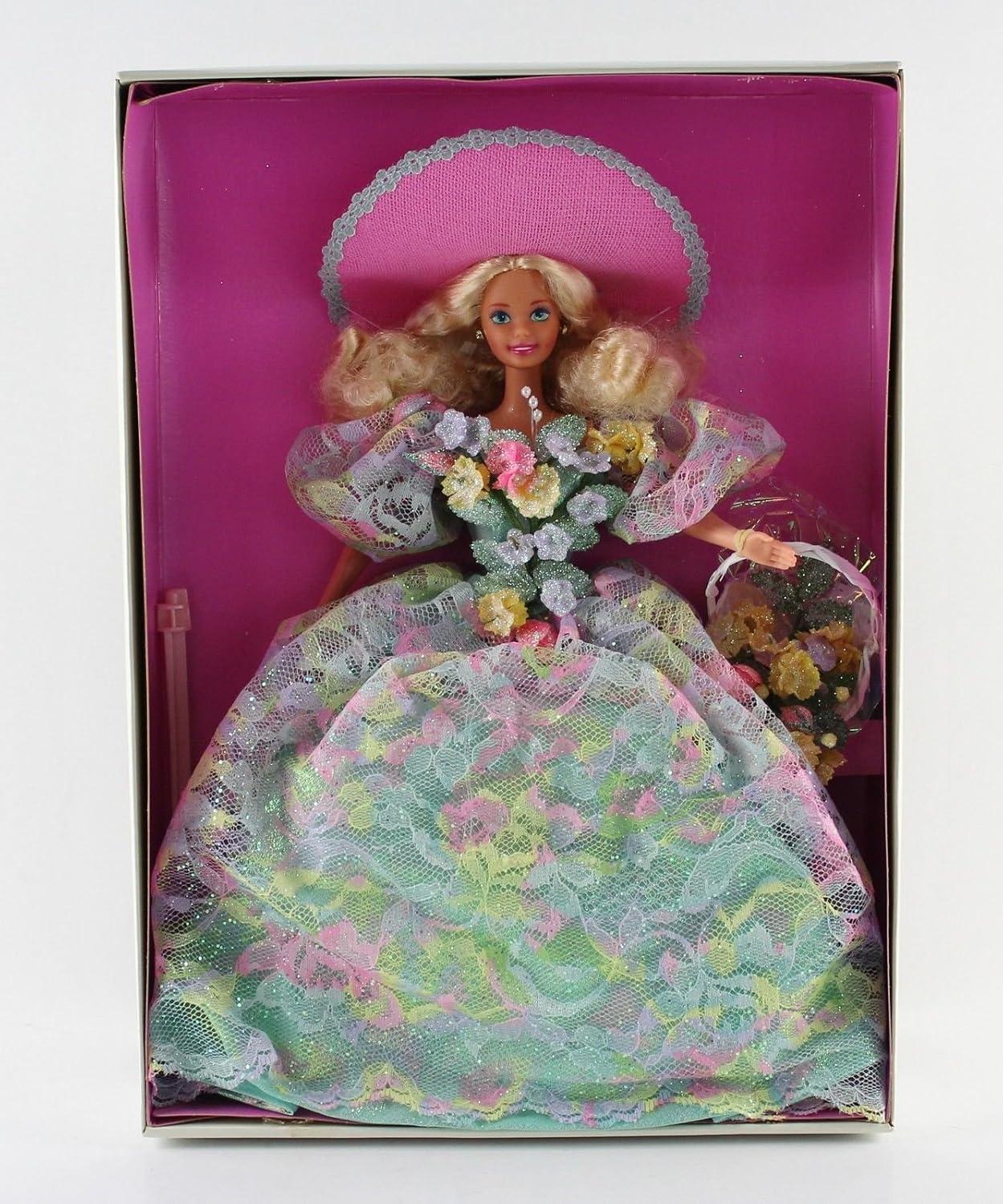 Limited Edition Spring Bouquet Barbie with Floral Dress