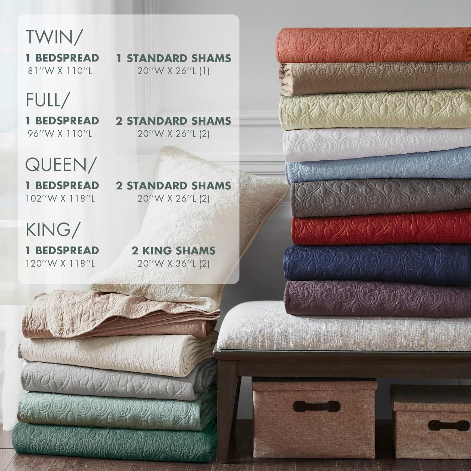 Madison Park Quebec Reversible Bedspread Set