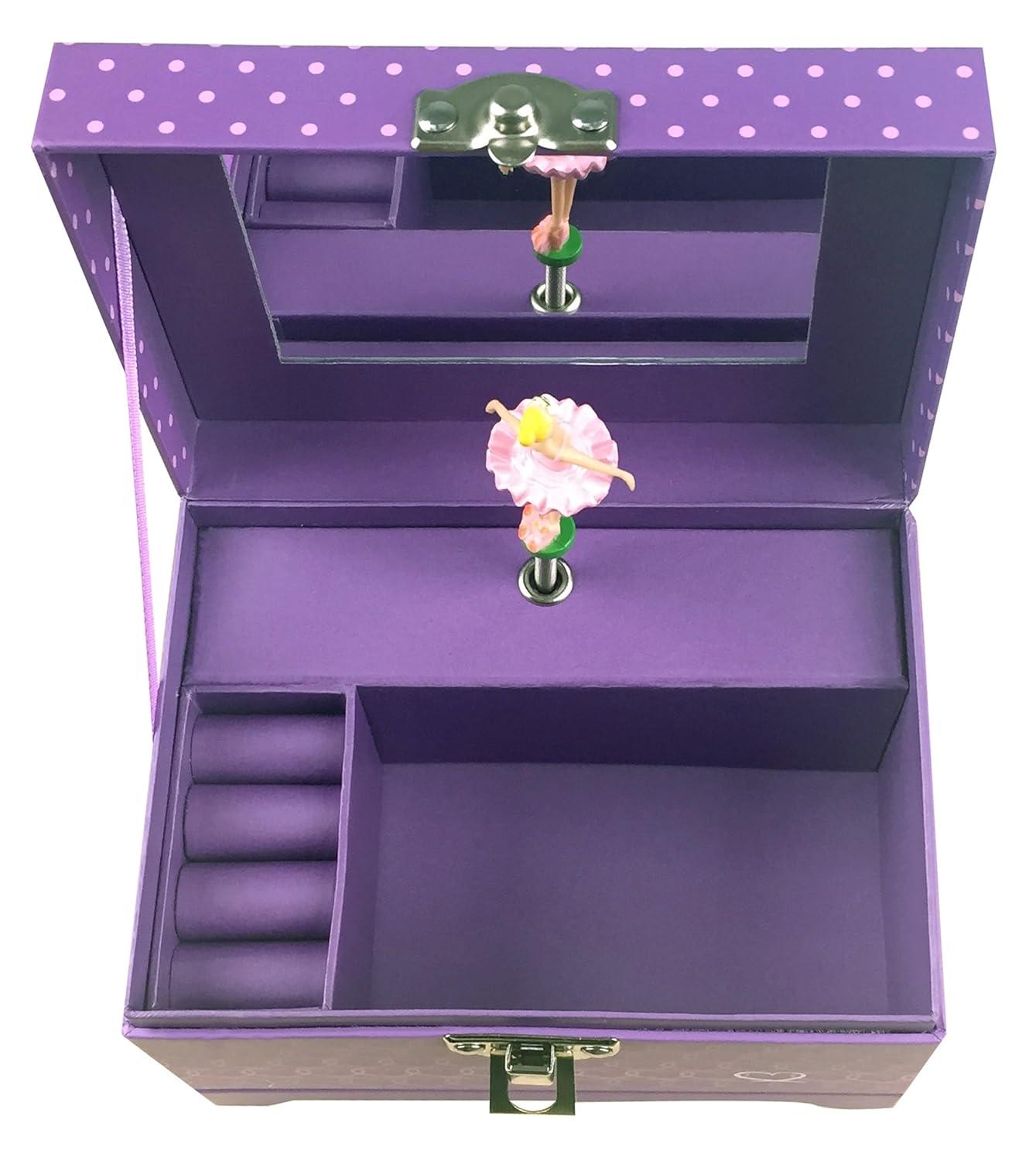 Ballerina Music Box (Heart Ballerina Music Box - Purple)