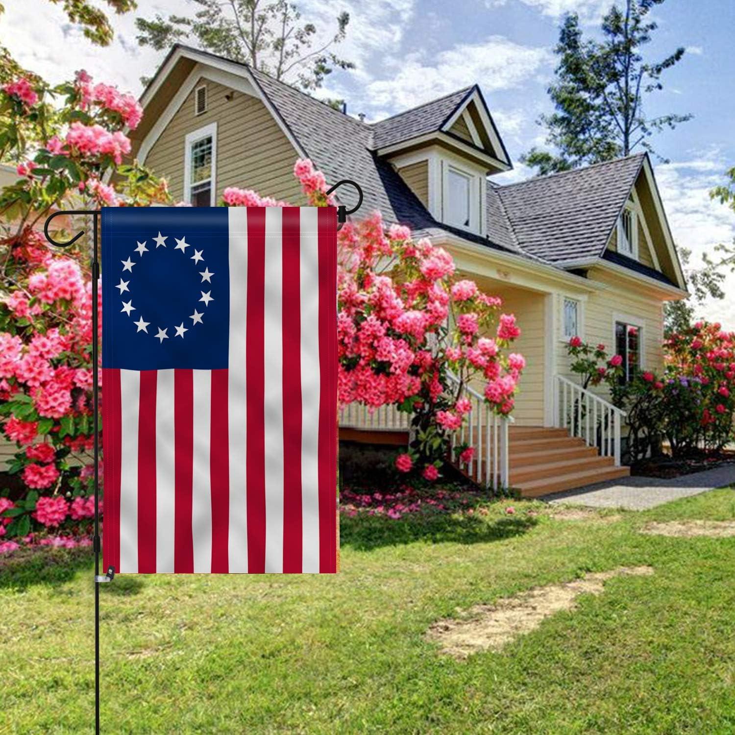 ANLEY Garden Flag USA Betsy Ross - Decorative U.S. Historic American Garden Flags 18 X 12.5 Inches