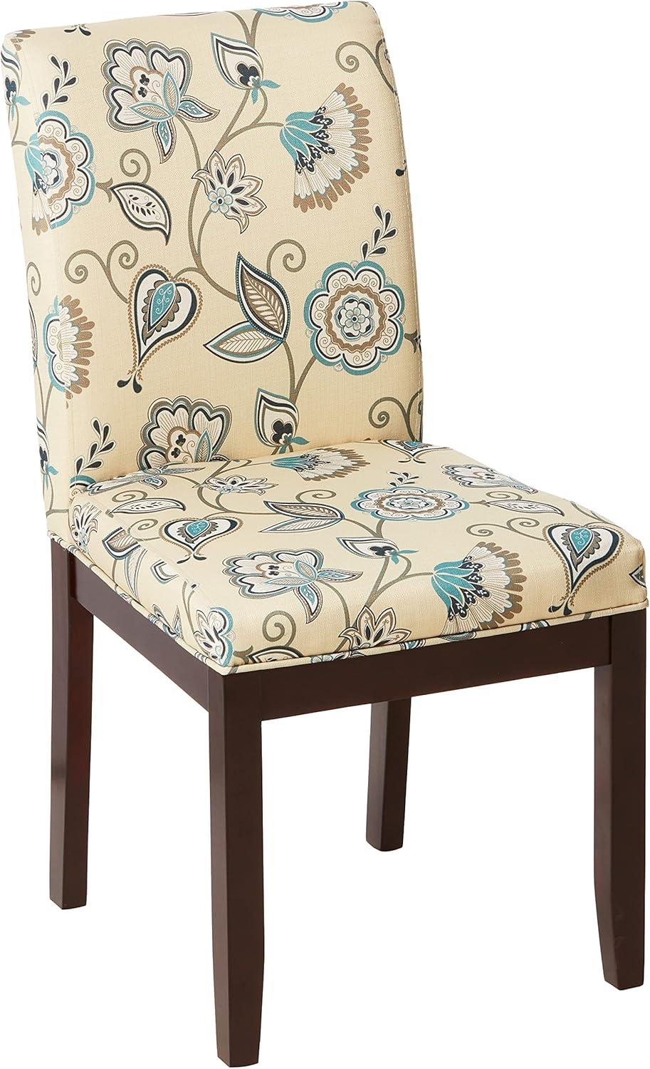 Avignon Sky Linen Upholstered Parsons High Side Chair