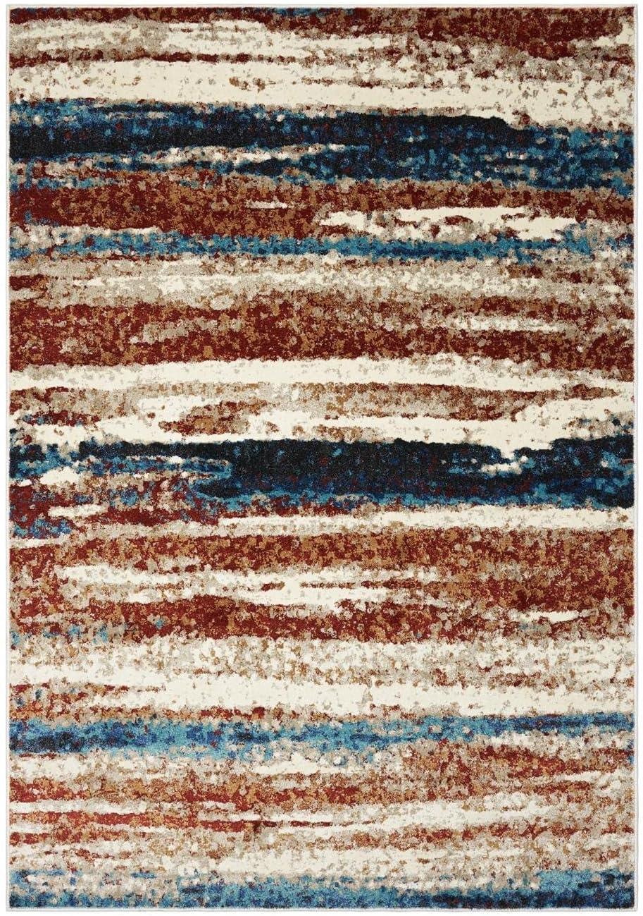 Luxe Weavers Abstract Stripe Area Rug