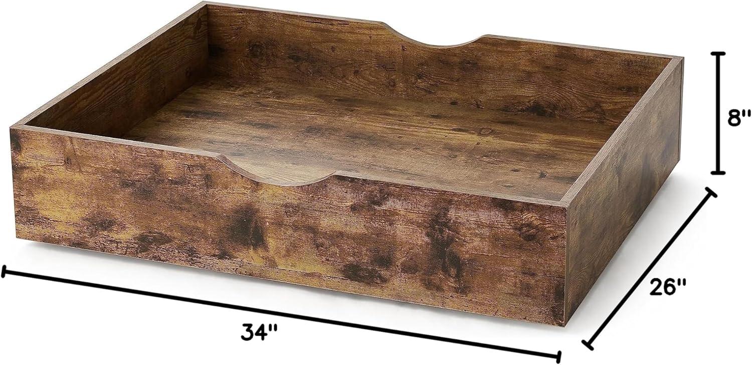 The Storage MAX - Underbed Wooden Organizer With Wheels