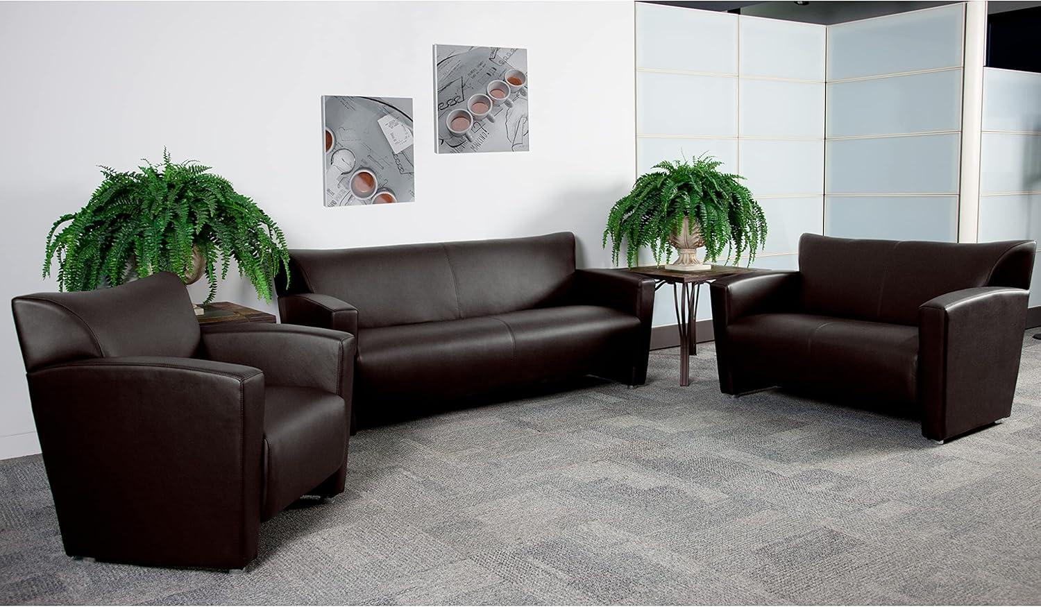 HERCULES Majesty Series LeatherSoft Sofa with Extended Panel Arms