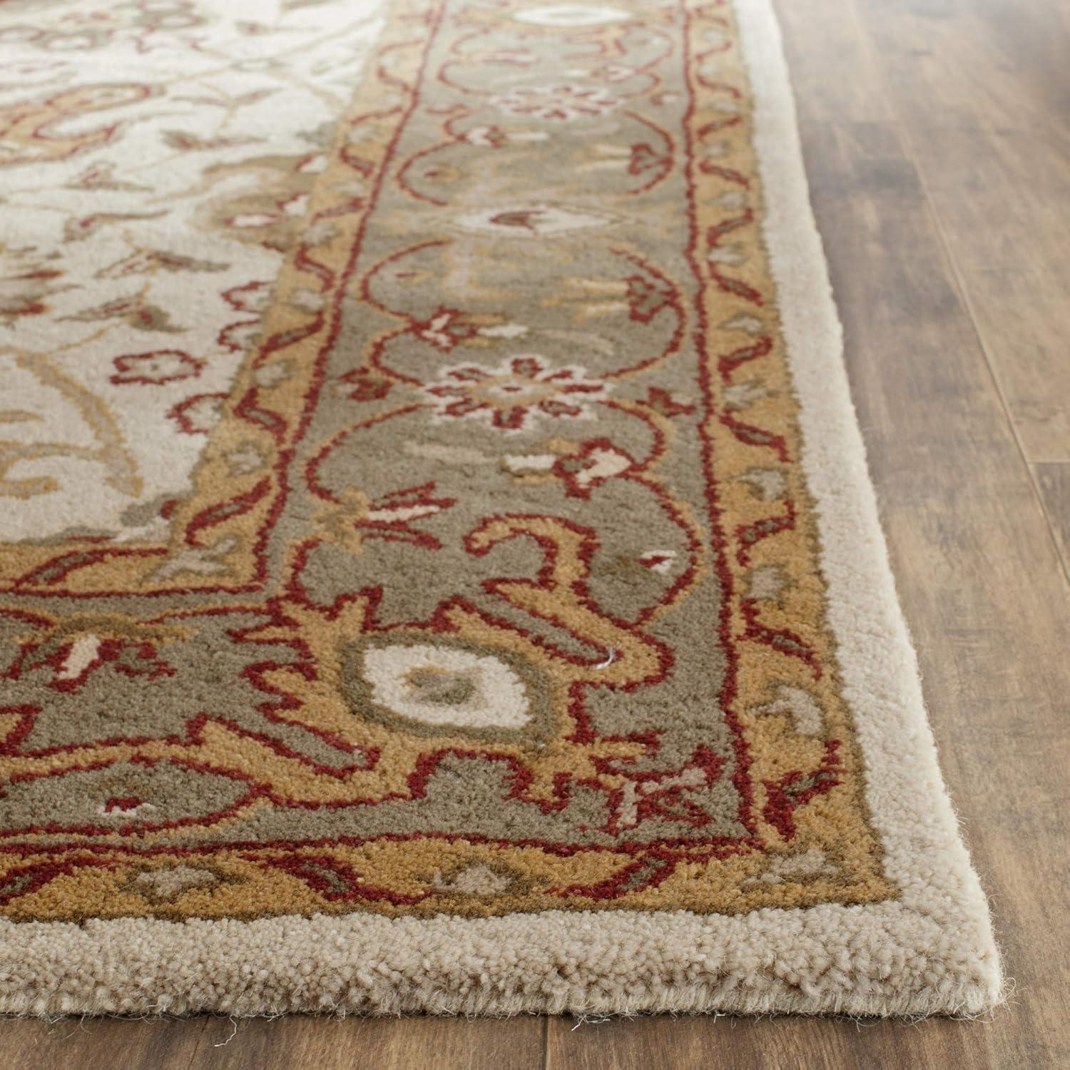 SAFAVIEH Antiquity Lilibeth Traditional Floral Wool Area Rug, Blue, 5' x 8'