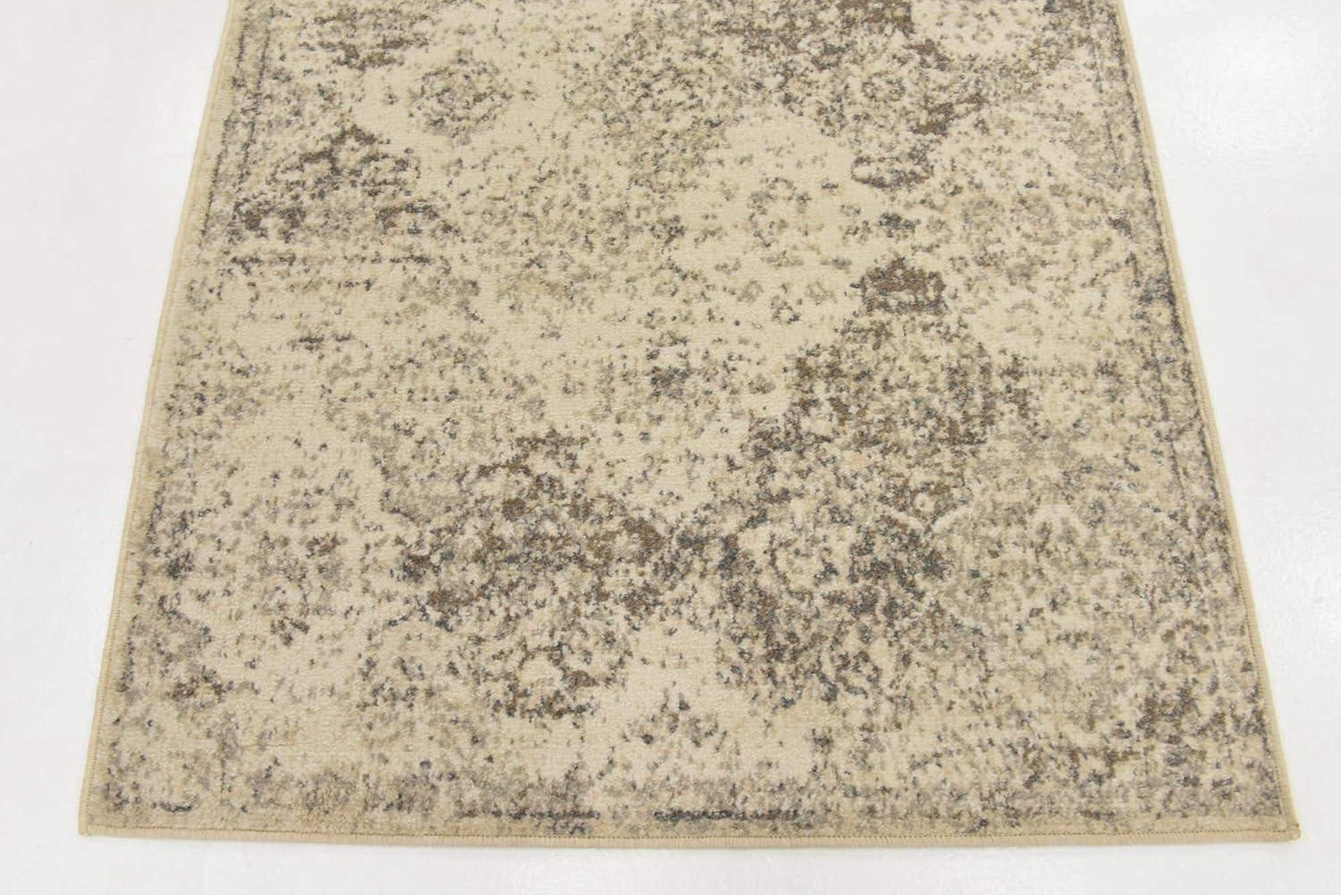 Unique Loom Tuareg Collection Area Rug - Bungalow (4' x 6' Rectangle Beige/Brown)