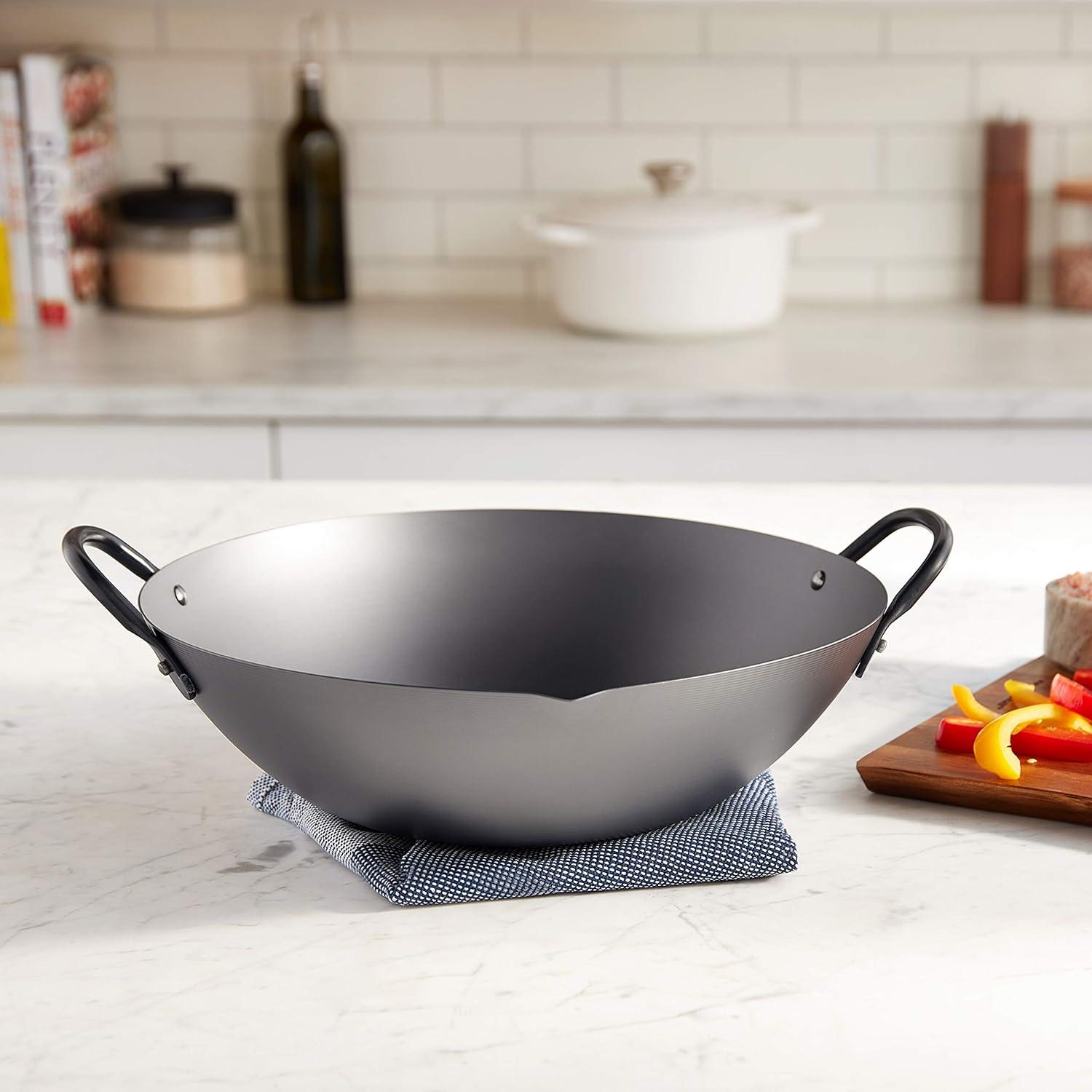 Yoshikawa Cookware Yoshikawa Cookware Canton Non-Stick Carbon Steel Wok