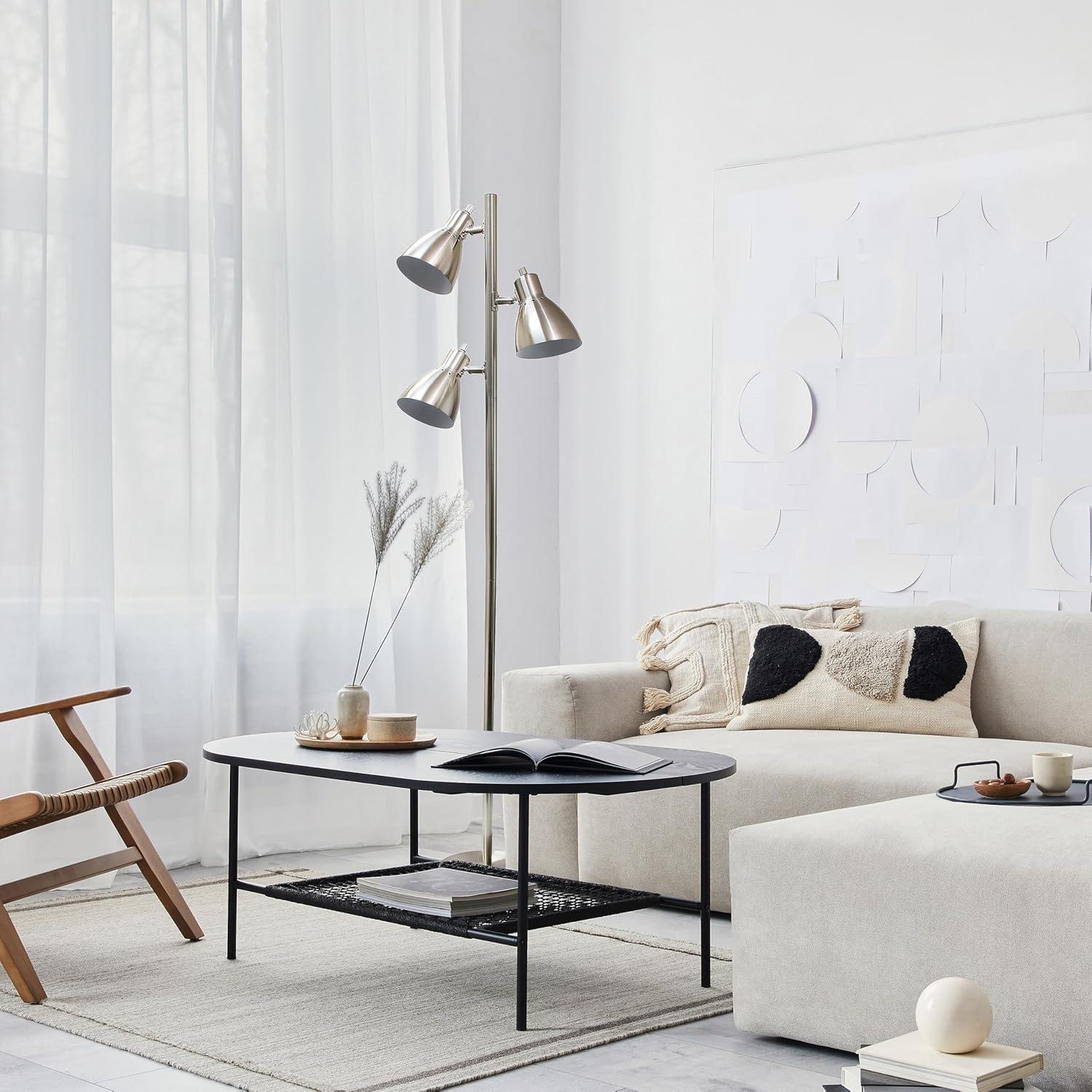 Simple Designs Metal 3-Light Tree Floor Lamp