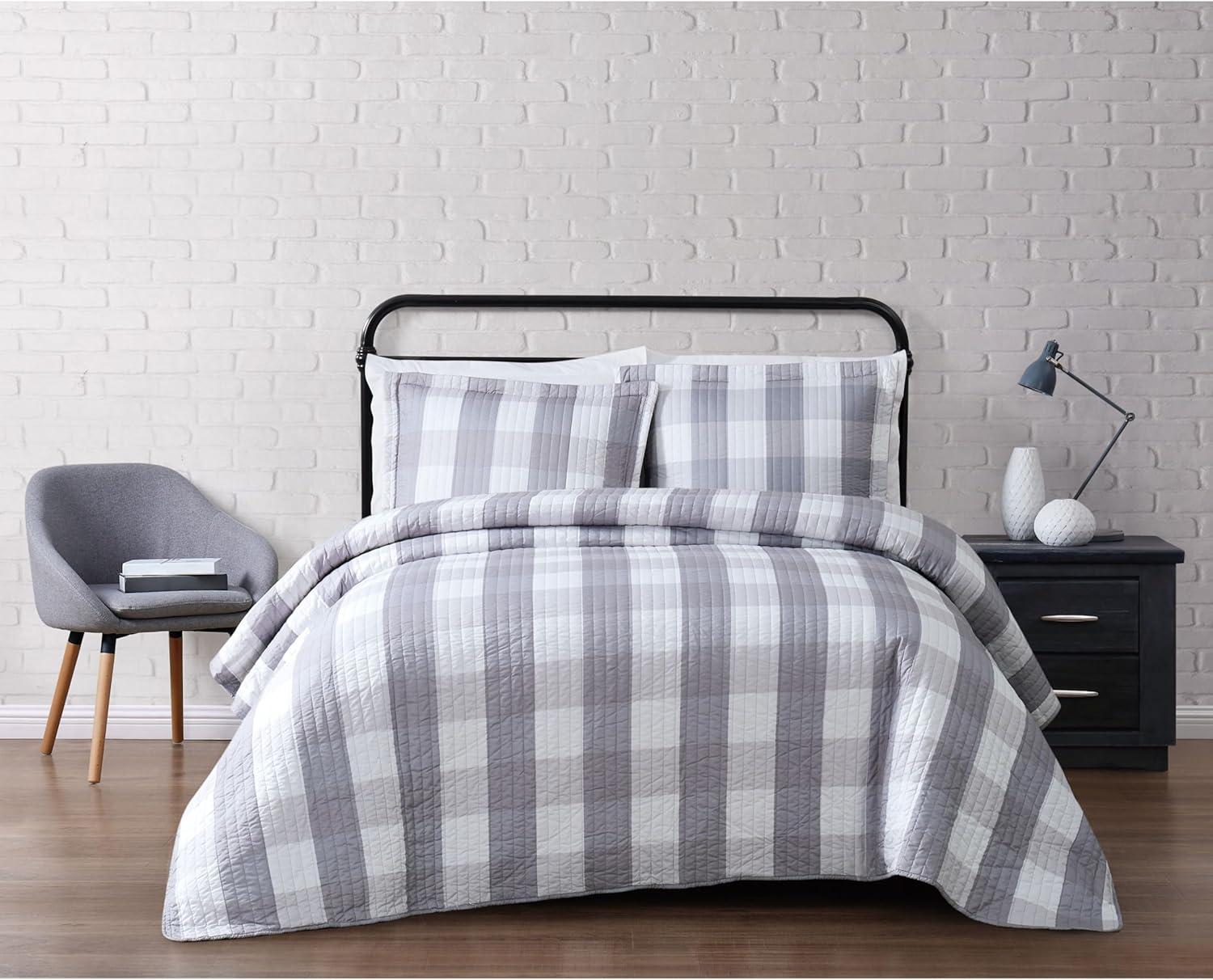 Truly Soft Buffalo Plaid Farmhouse / Country Plaid Quilt Set
