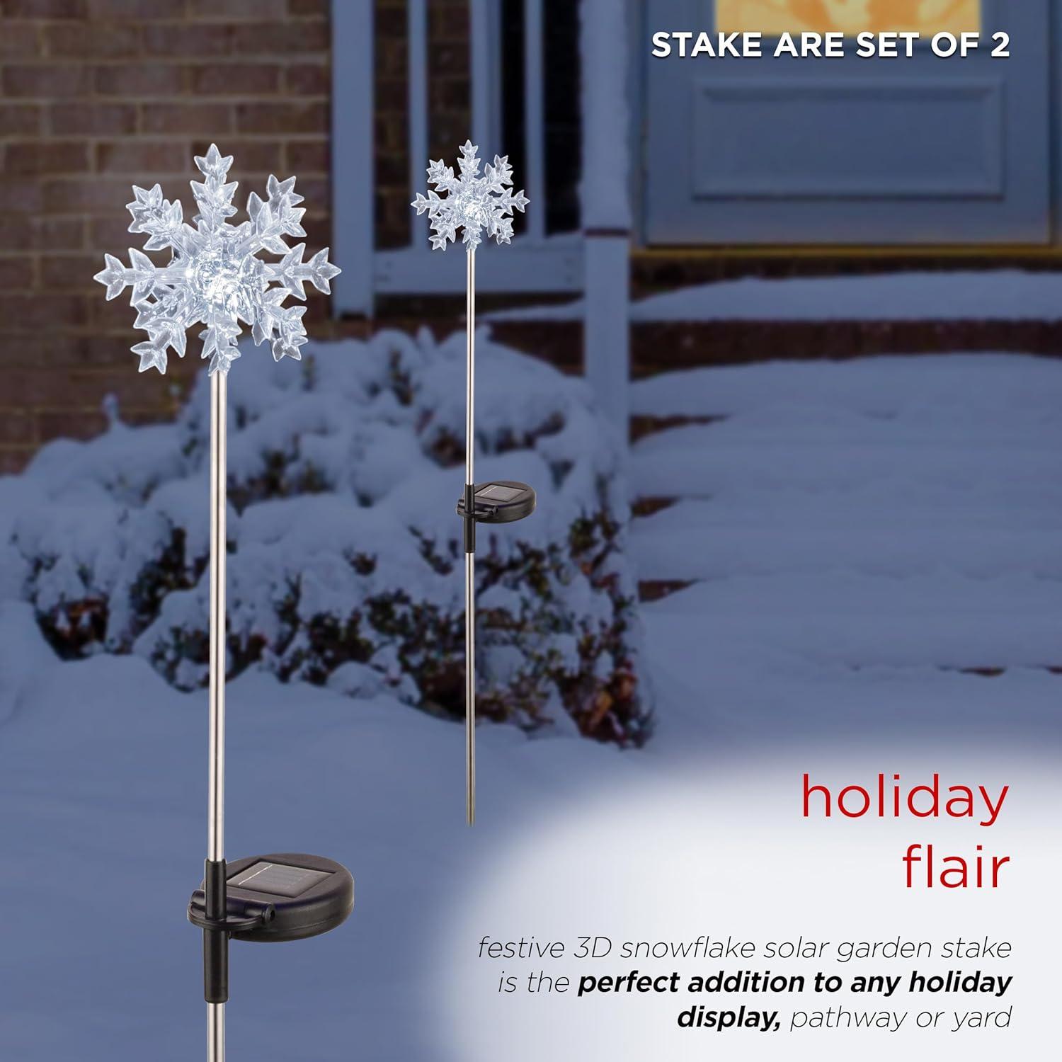 Snowflake Garden Stake