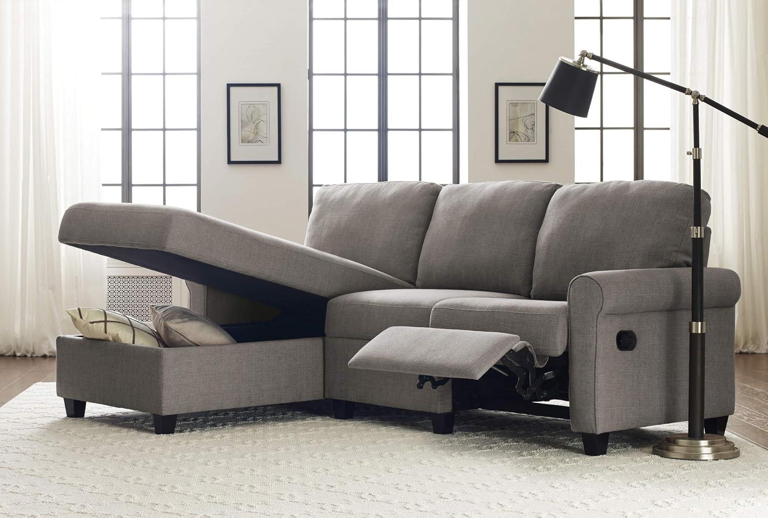 Serta Palisades Reclining Sectional Sofa with Storage Chaise